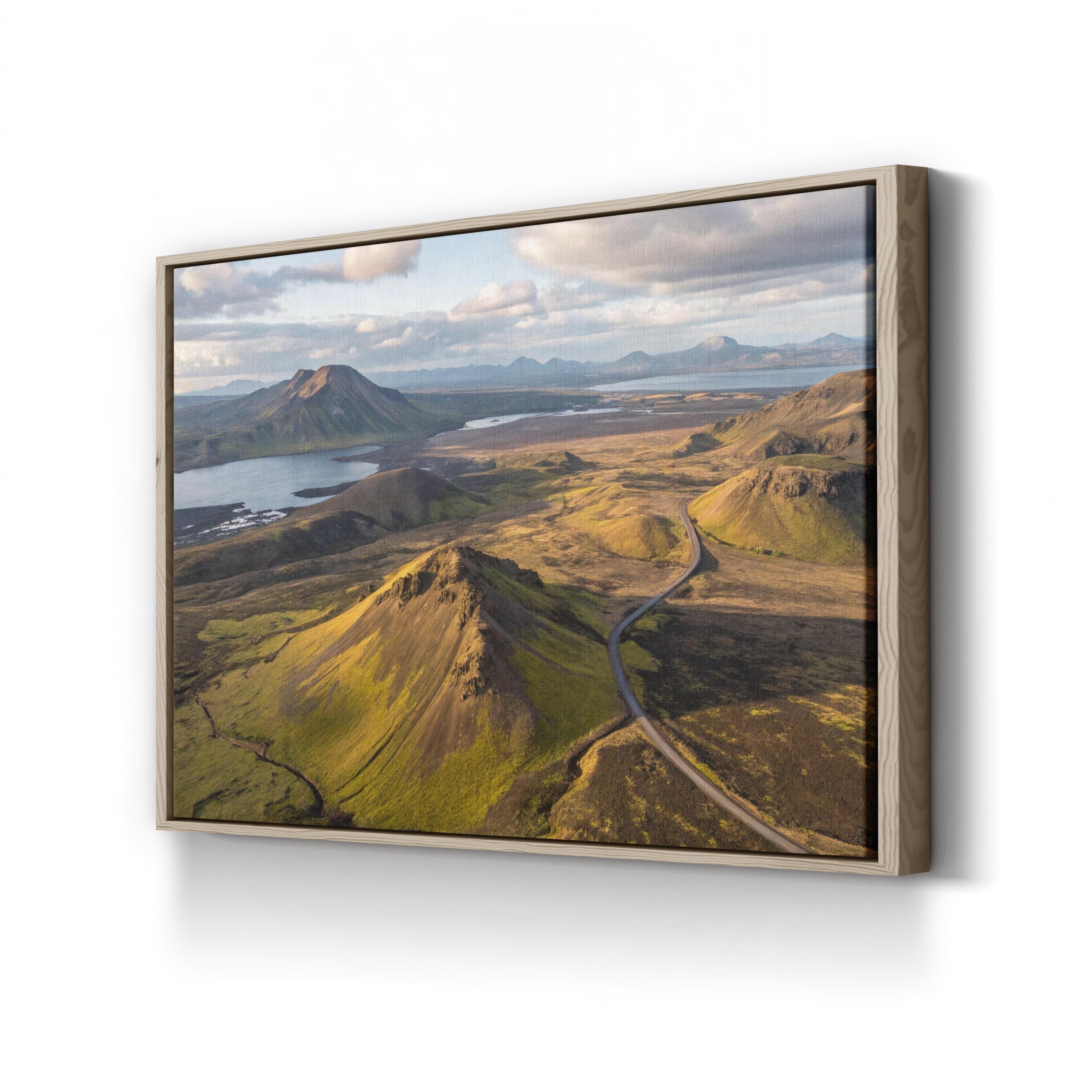 Landmannalaugar Volcanic Iceland – Vintage Photography Wall Art | Geothermal Landscape Canvas Print