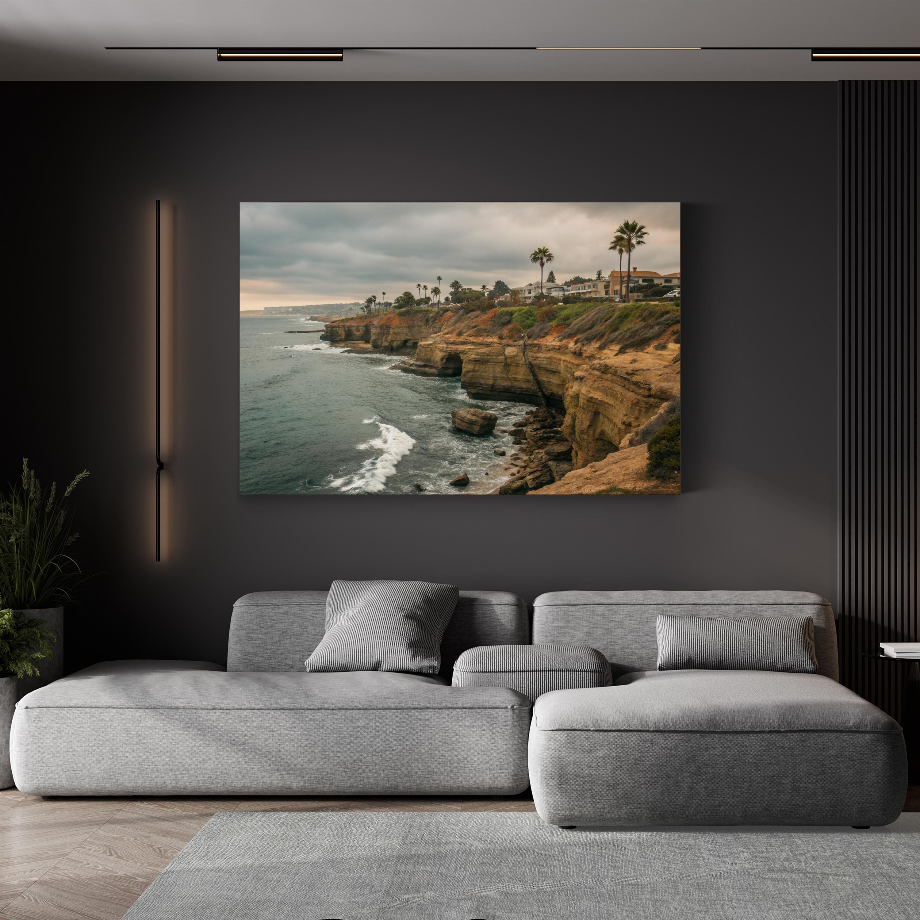 San Diego Sunset Cliffs — Pacific Coast Landscape Canvas Print