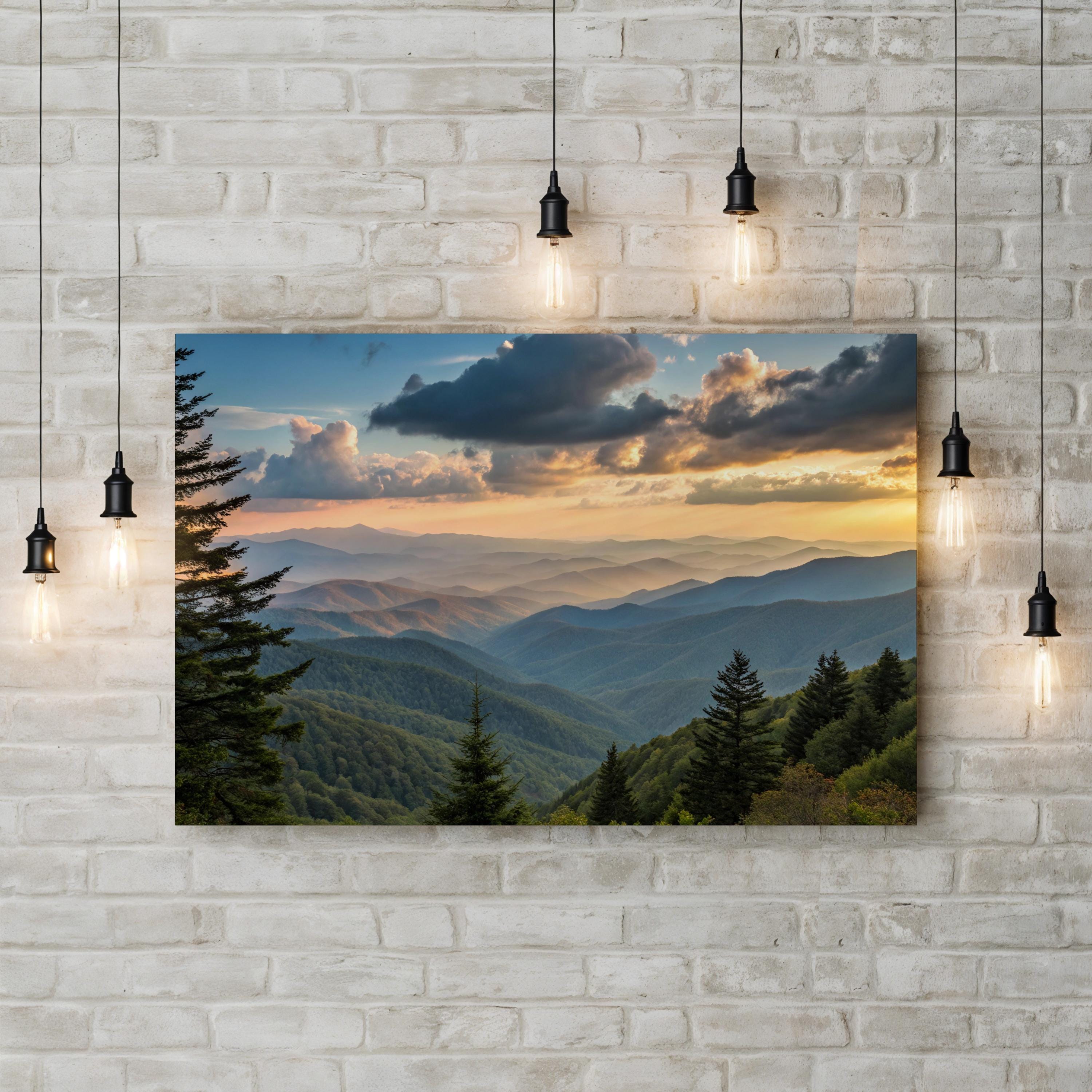 Smoky Mountains – Vintage Photography Wall Art | Scenic Landscape Canvas Print