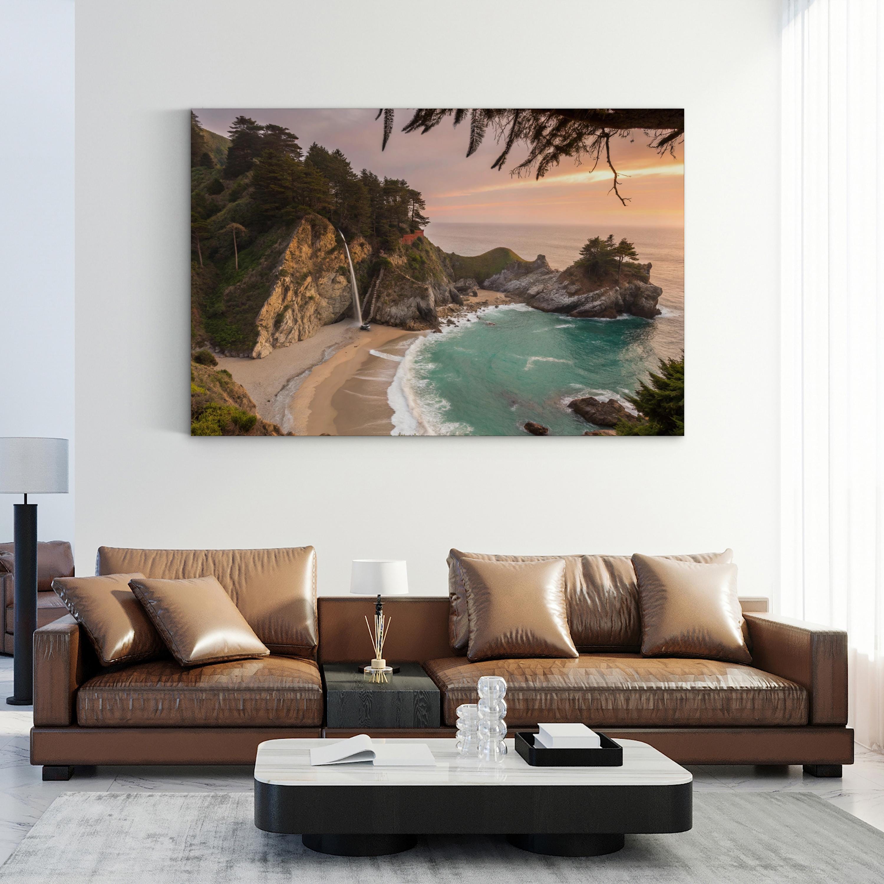 California Beach Sunset – Vintage Photography Wall Art | Coastal Ocean Canvas Print
