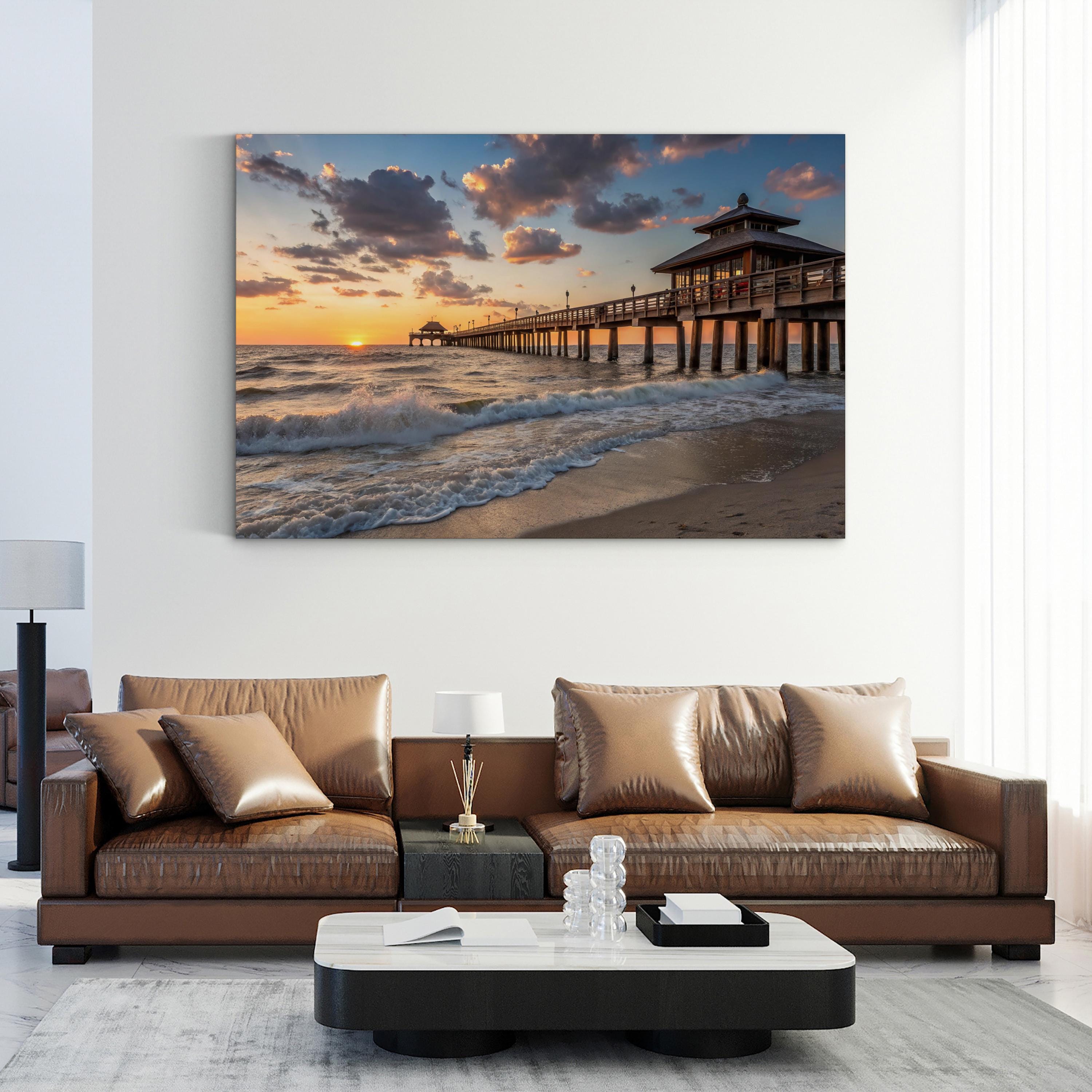 Huntington Beach Pier Sunset at Huntington Beach, California photography