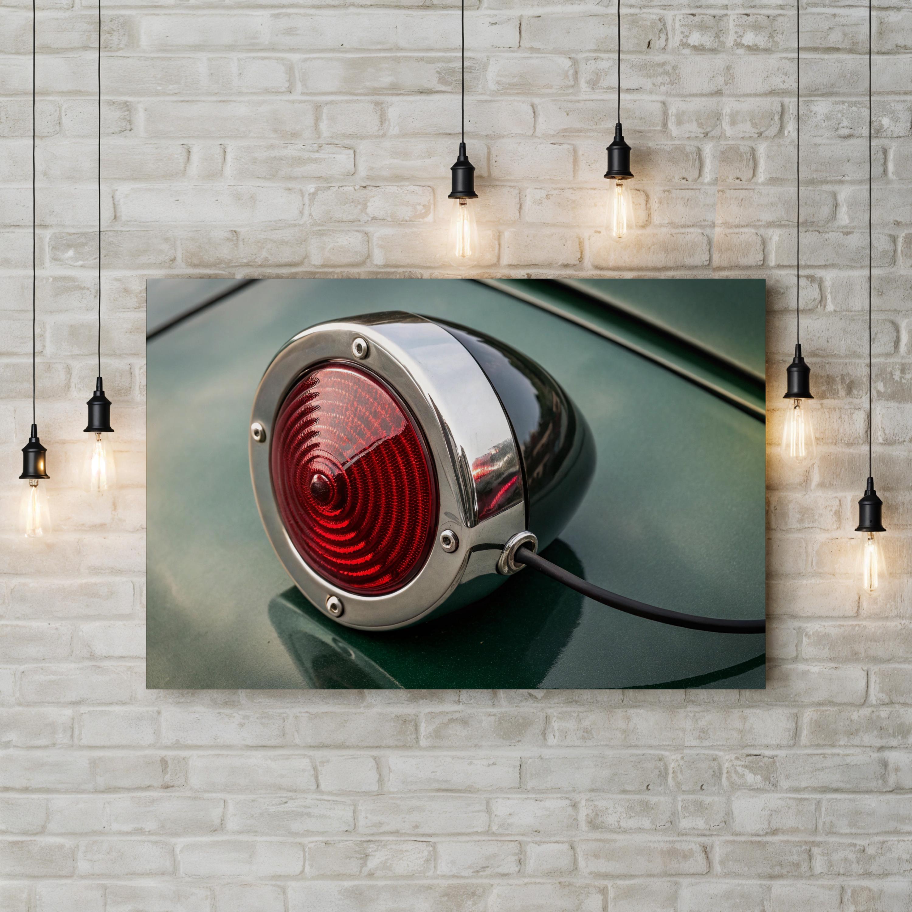 Vintage Car Tail Light – Vintage Photography Wall Art | Automotive Canvas Print
