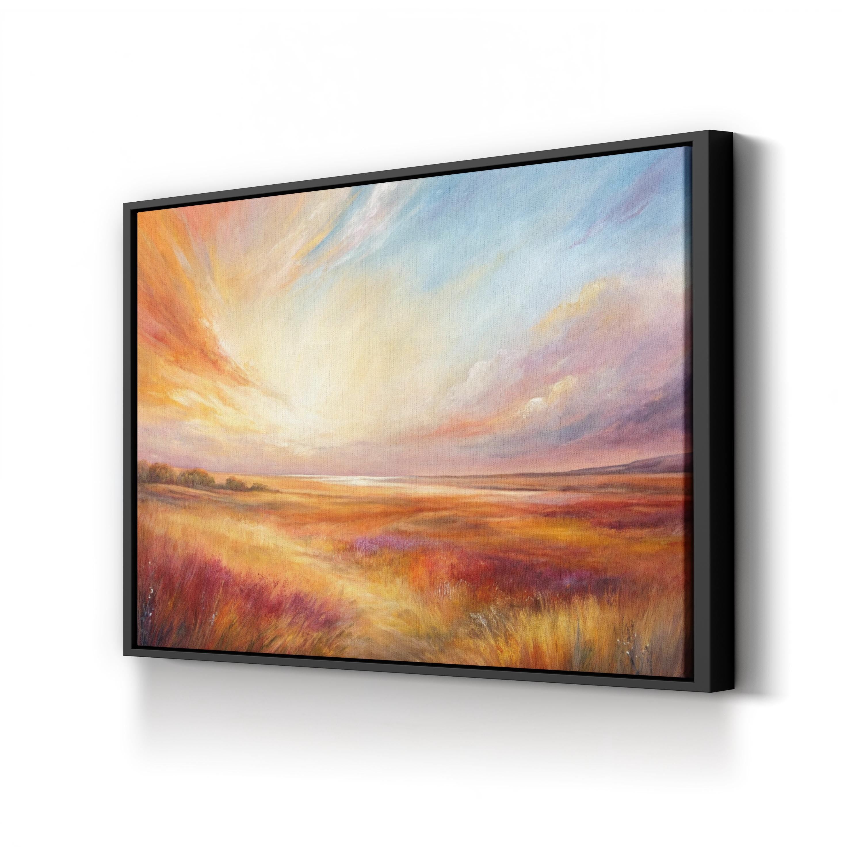 Pastel Sky Clouds – Period Illustration Wall Art | Inspirational Canvas Print
