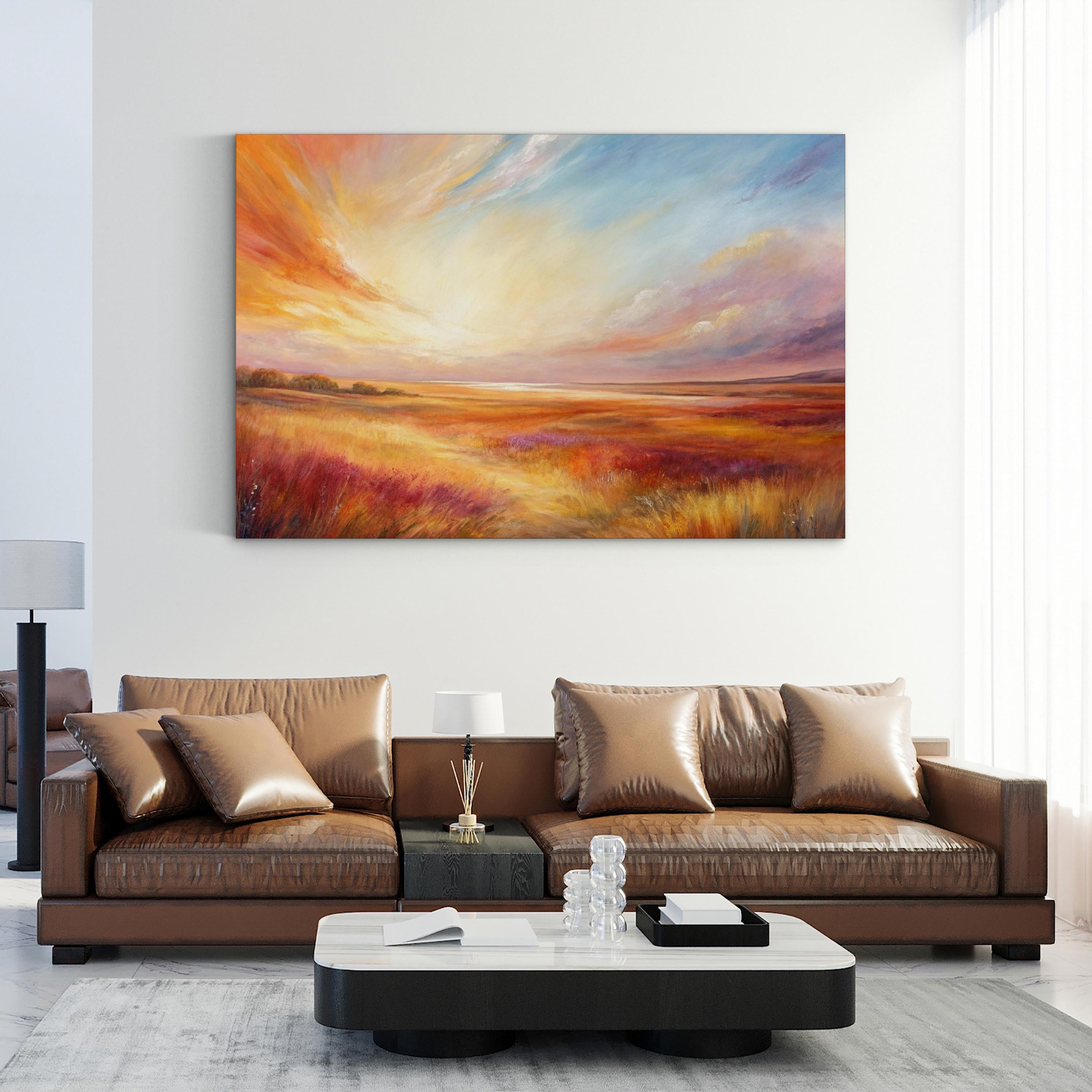 Pastel Sky Clouds – Period Illustration Wall Art | Inspirational Canvas Print