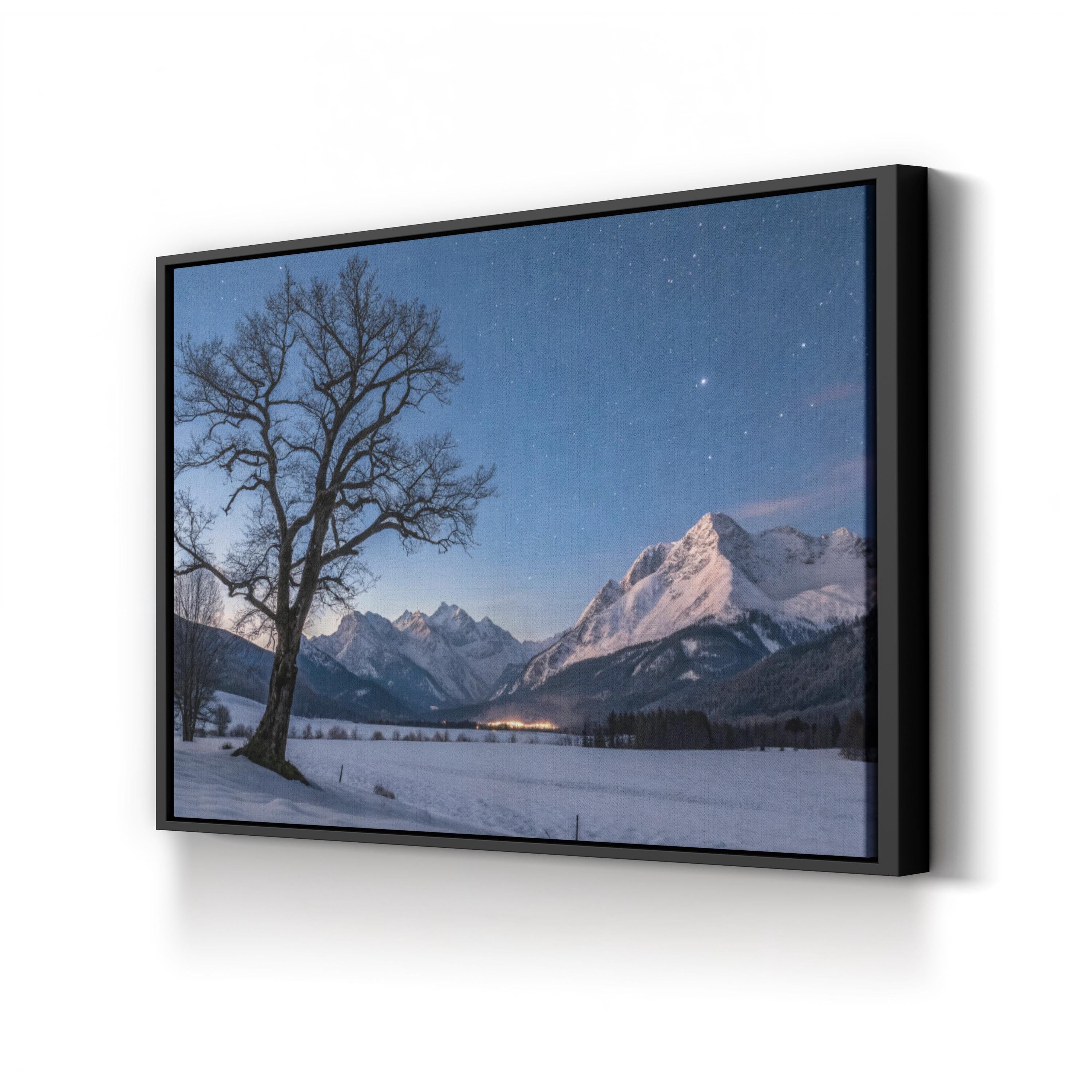 Tree of Hope Stormy Sky – Vintage Photography Wall Art | Resilience Landscape Canvas Print