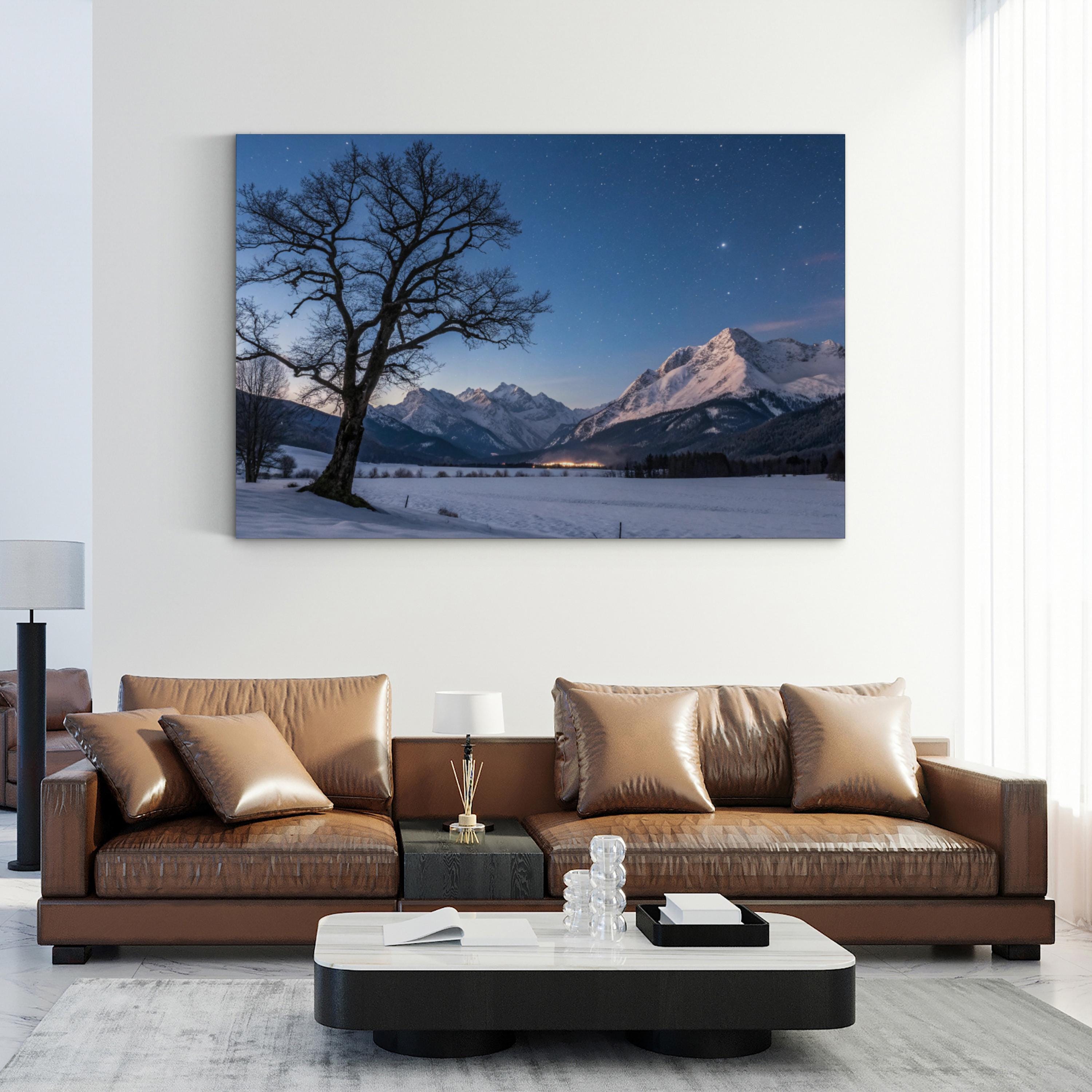 Tree of Hope Stormy Sky – Vintage Photography Wall Art | Resilience Landscape Canvas Print