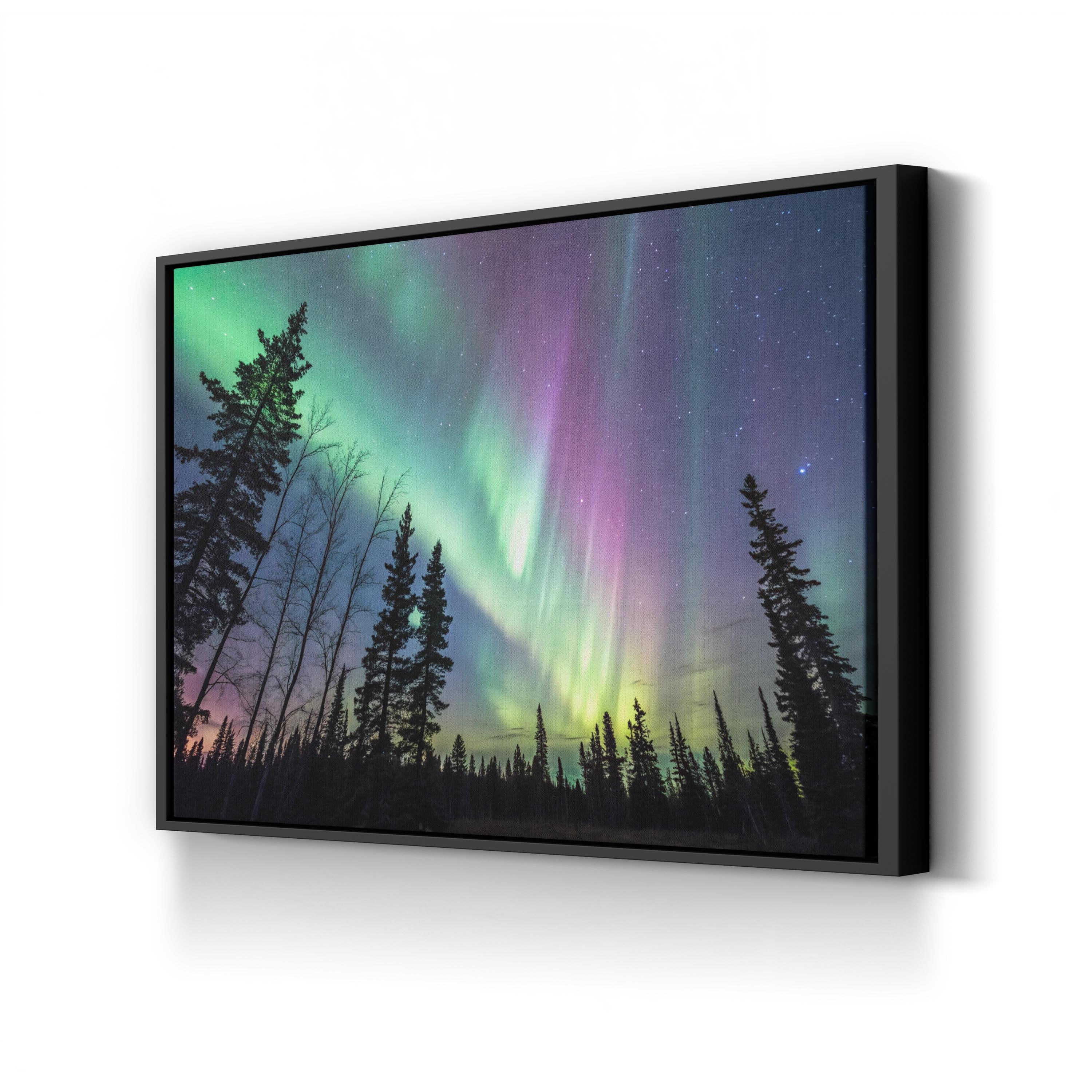 Pastel Sky Aurora – Vintage Photography Wall Art | Northern Lights Canvas Print