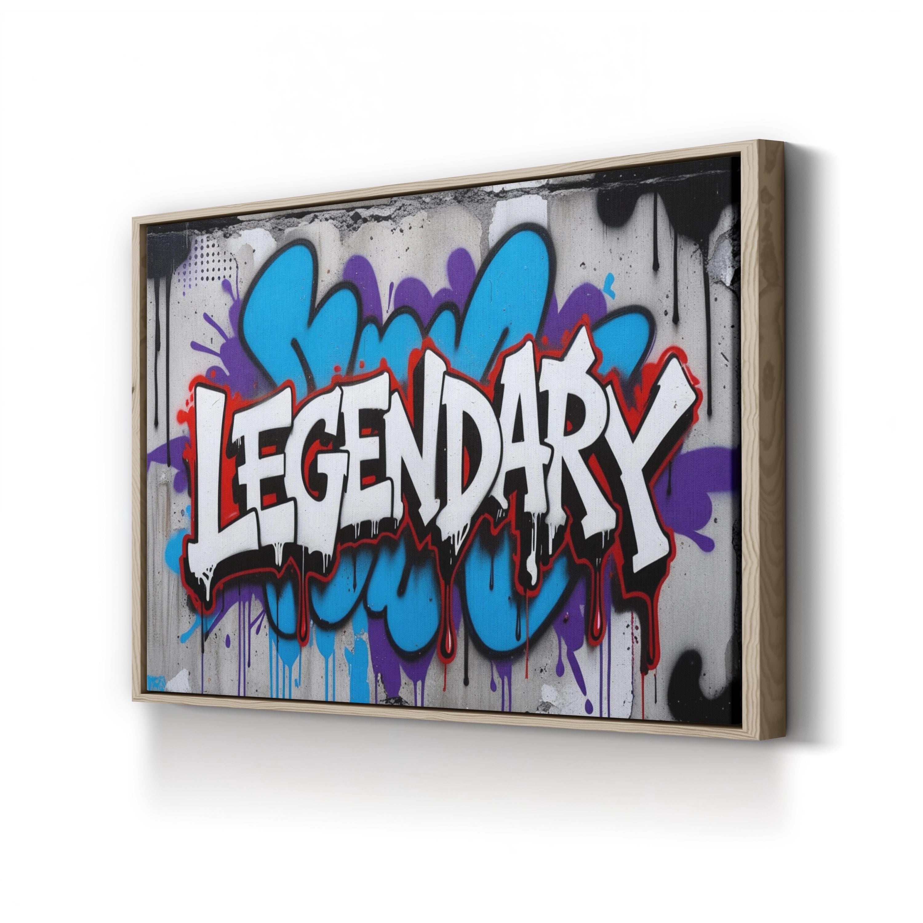 Legendary Graffiti Art Canvas Print – Urban Street Style Wall Decor