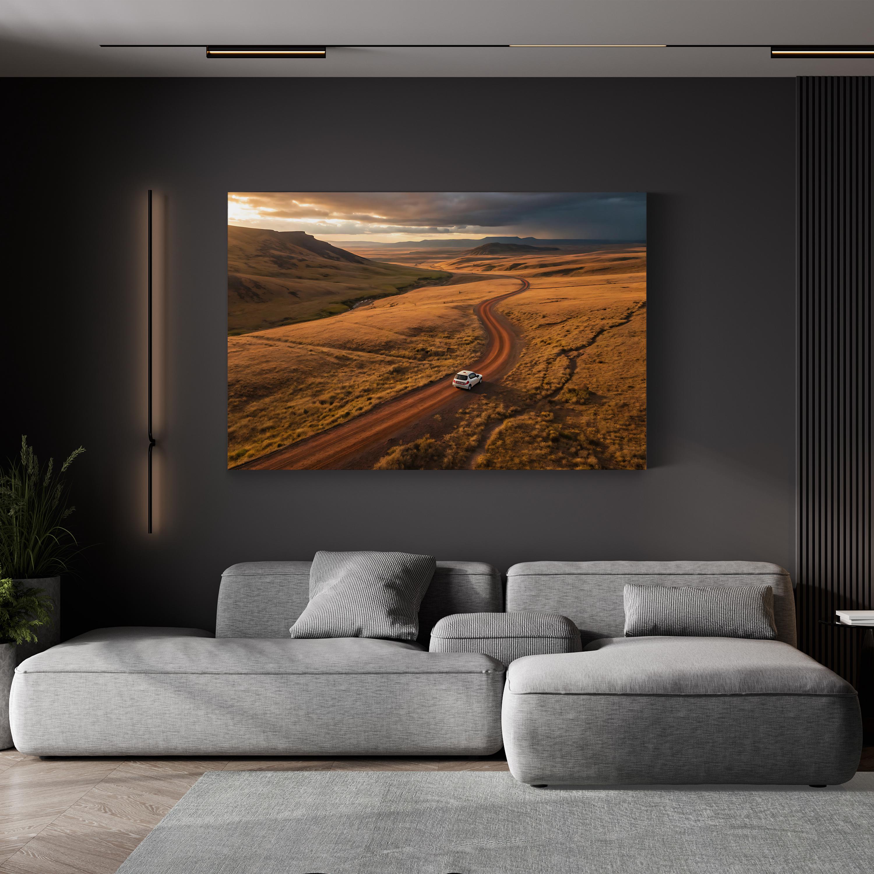 Iceland Mars Volcanic Terrain – Vintage Photography Wall Art | Rugged Landscape Canvas Print