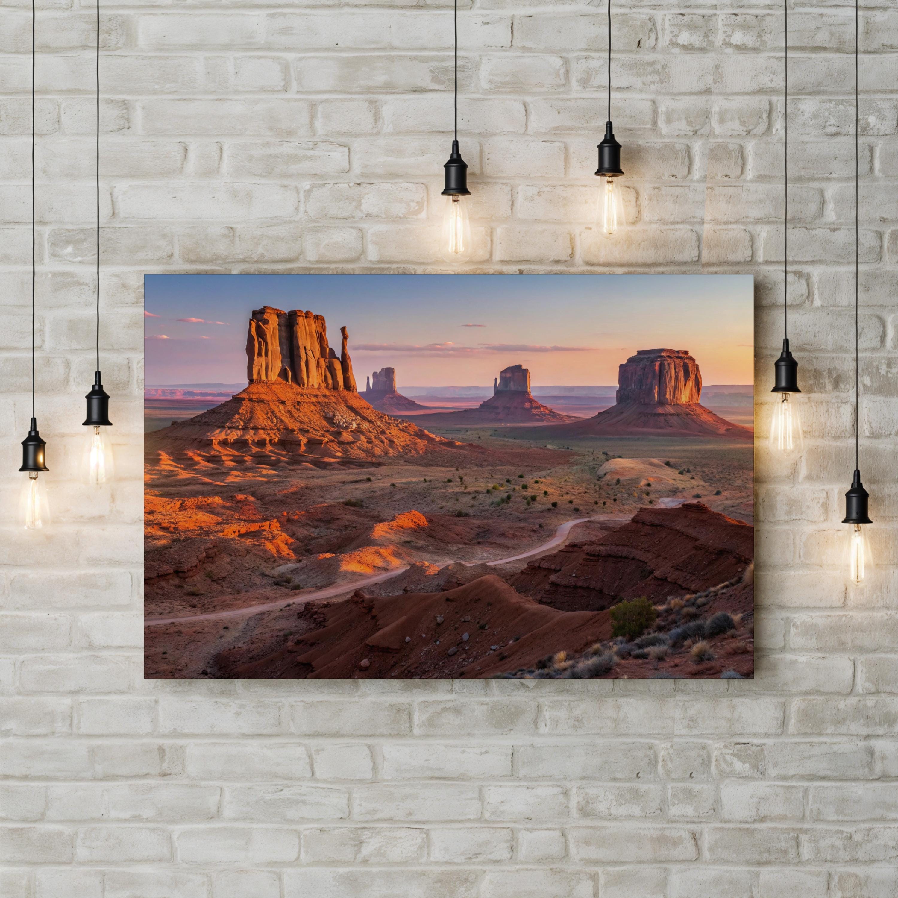 Monument Valley Arizona – Vintage Photography Wall Art | Desert Landscape Canvas Print
