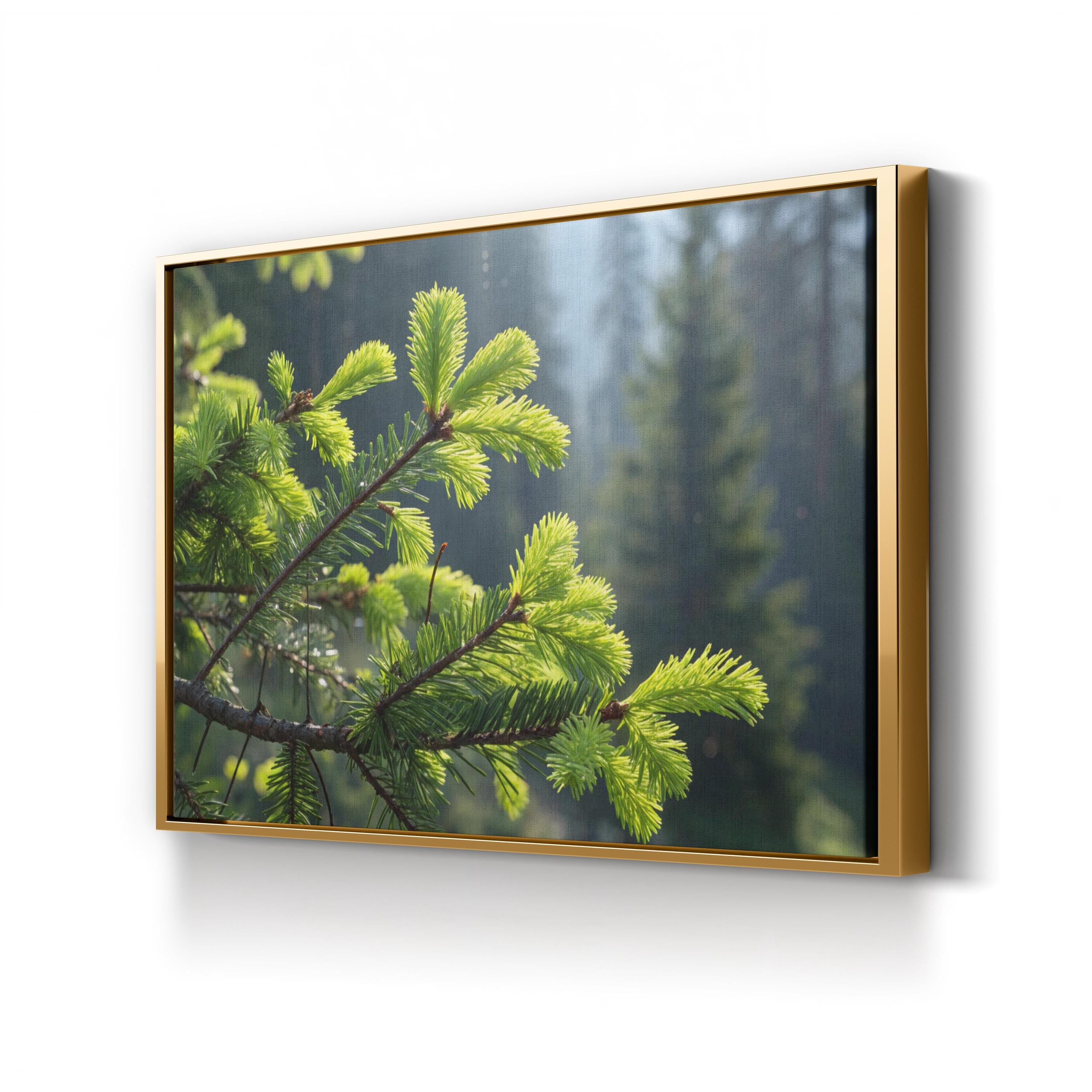 Pine Tree Needles Botanical – Vintage Photography Wall Art | Nature Canvas Print