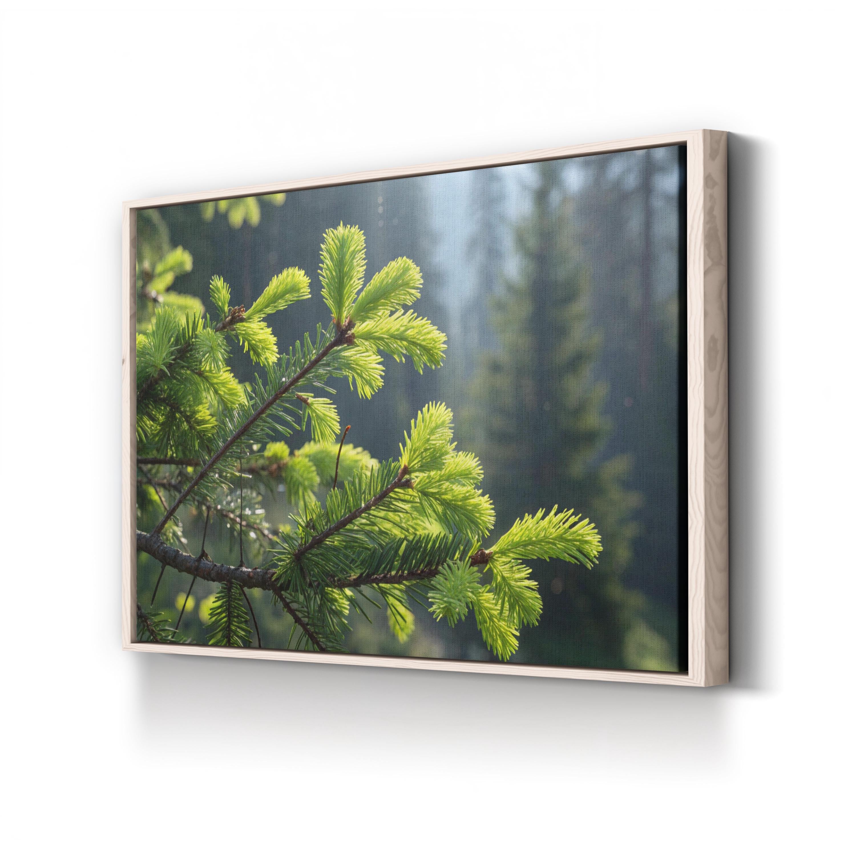 Pine Tree Needles Botanical – Vintage Photography Wall Art | Nature Canvas Print