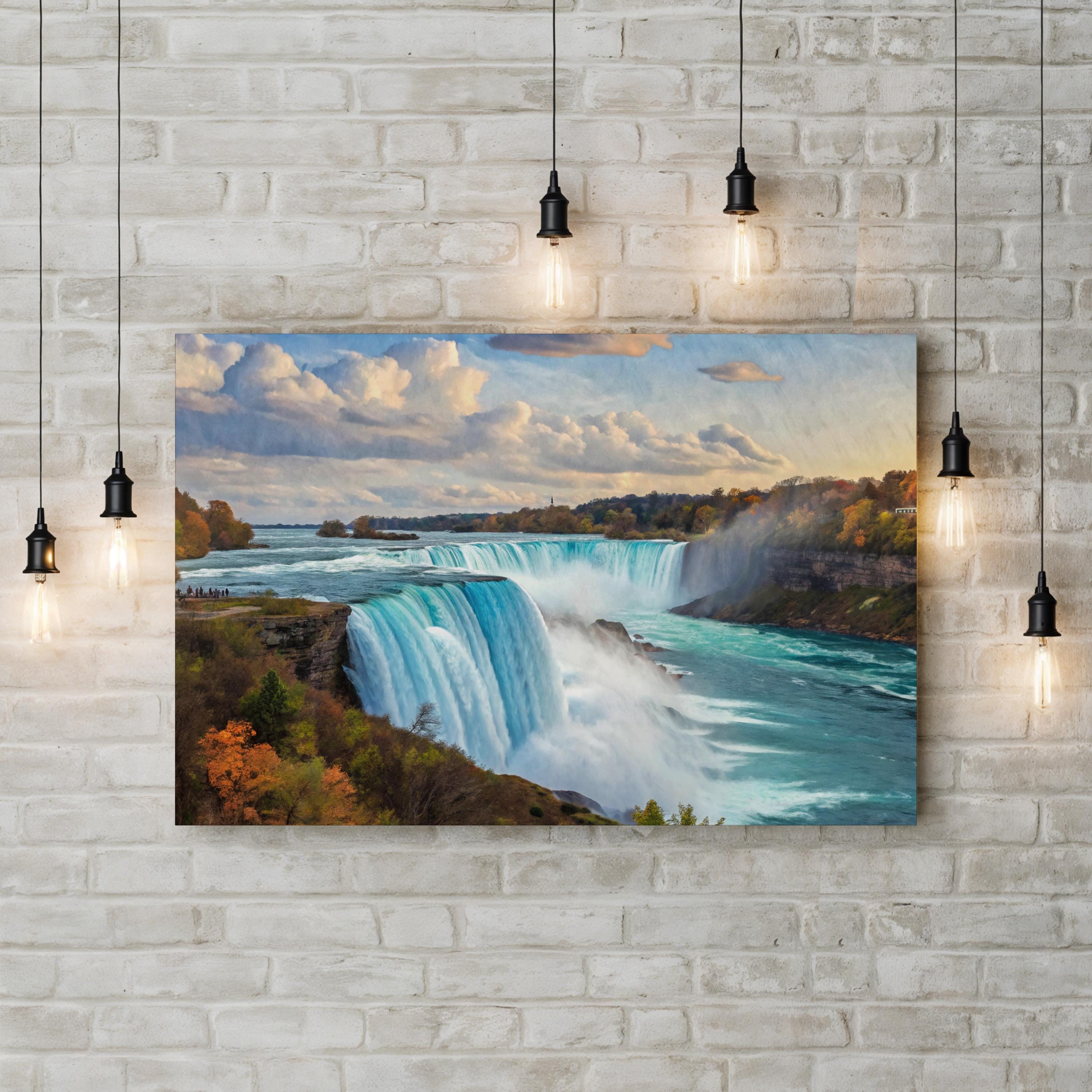 Niagara Falls Canvas Print – Majestic Waterfall Landscape
