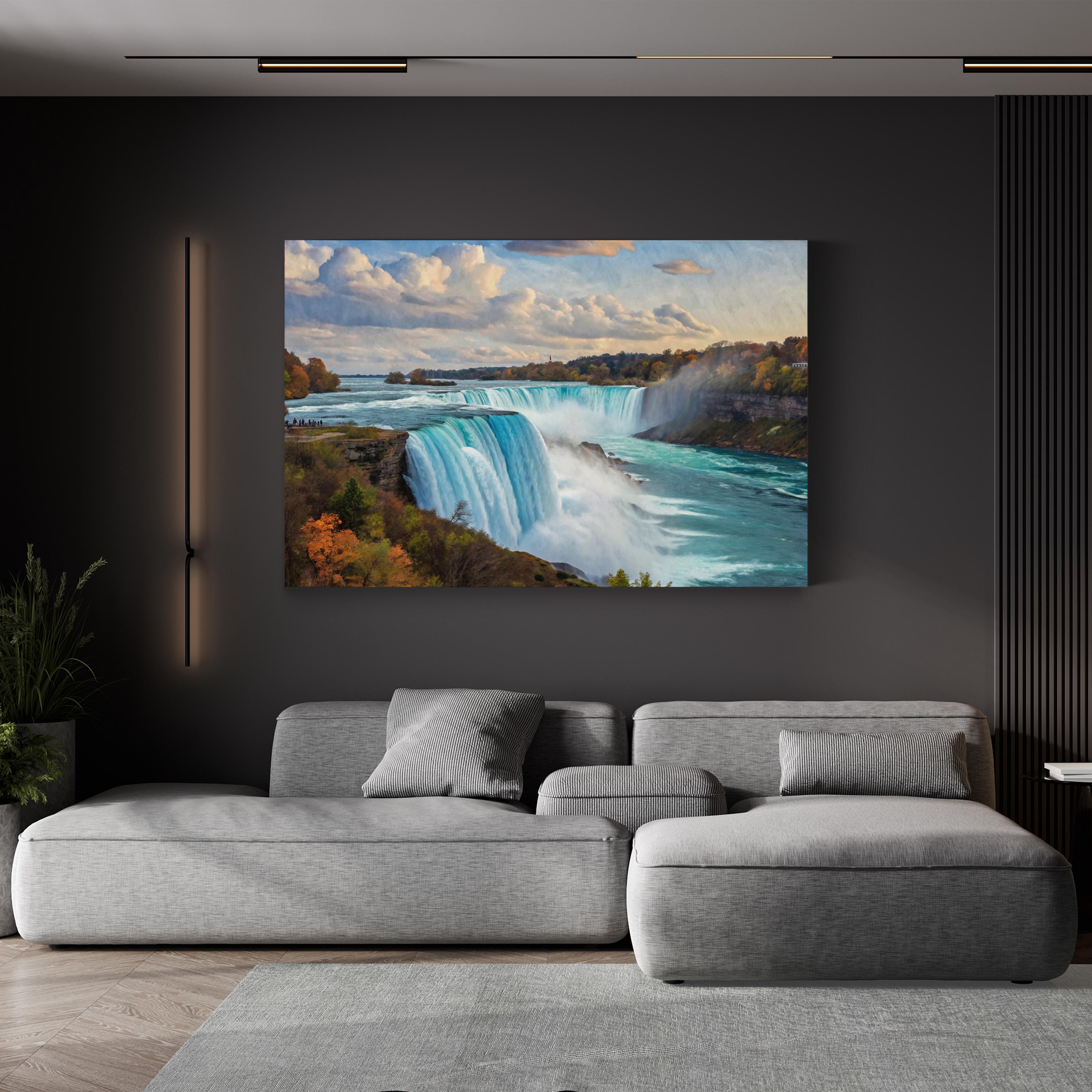 Niagara Falls Canvas Print – Majestic Waterfall Landscape