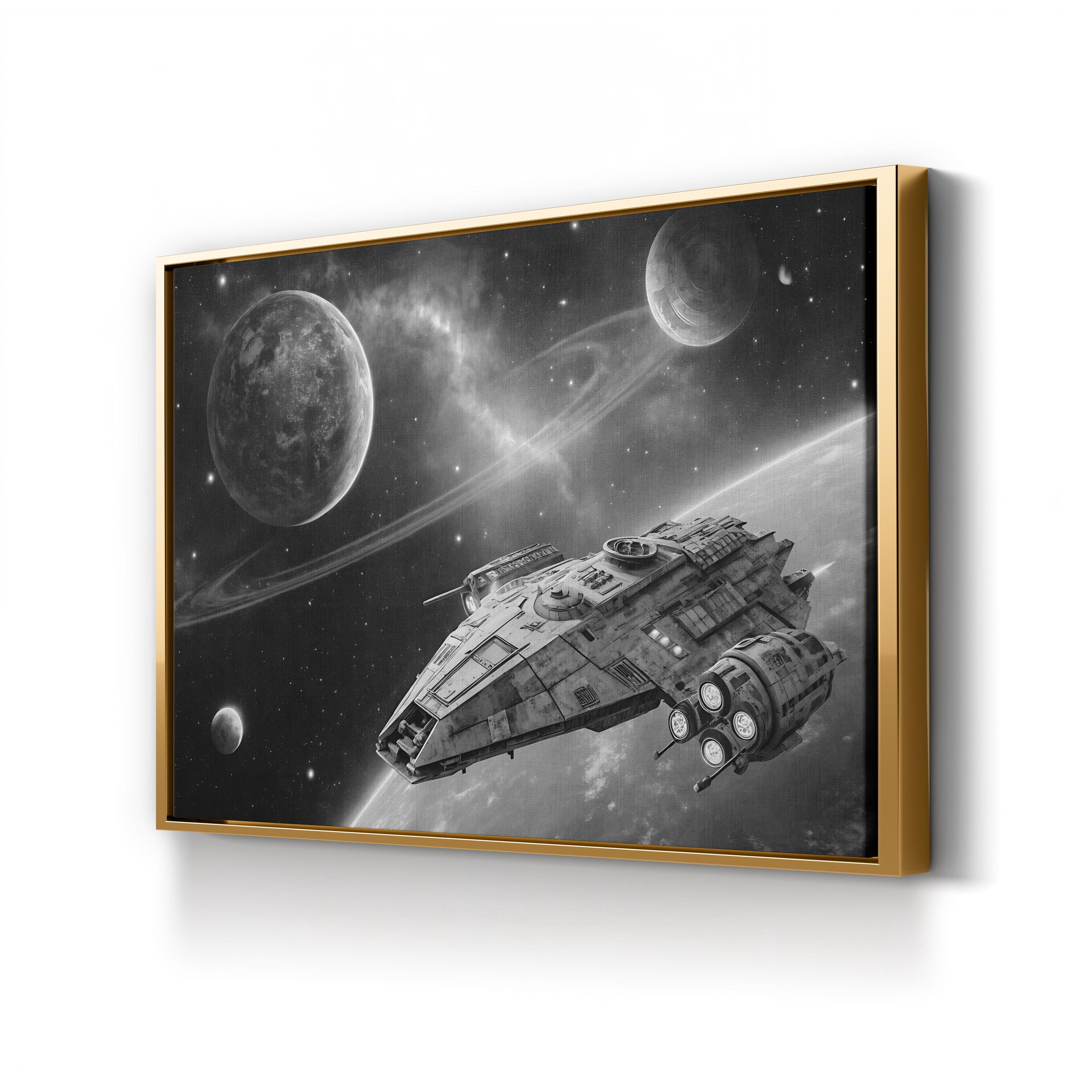 Hit the Throttle Canvas – Galactic Motivation Wall Art