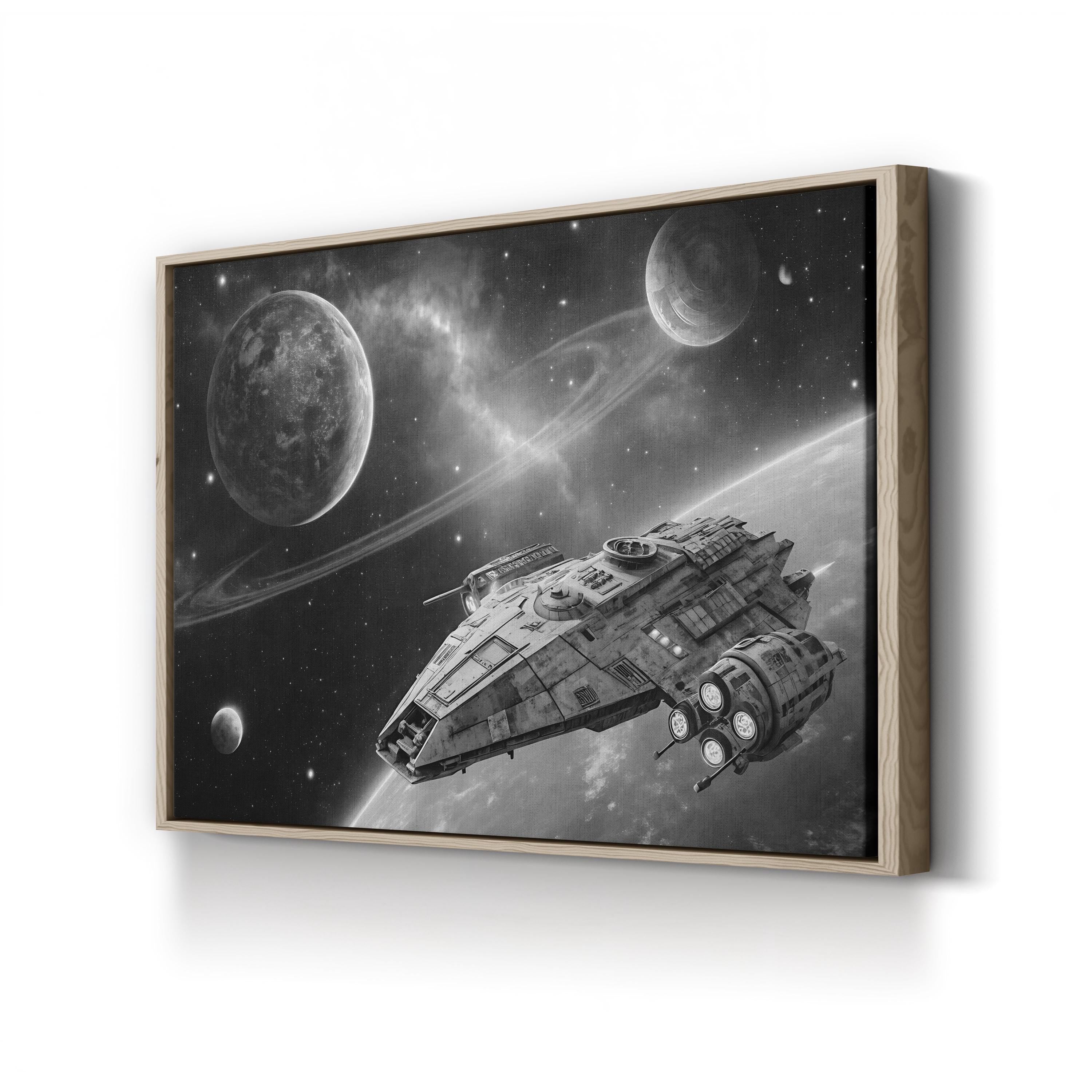 Hit the Throttle Canvas – Galactic Motivation Wall Art