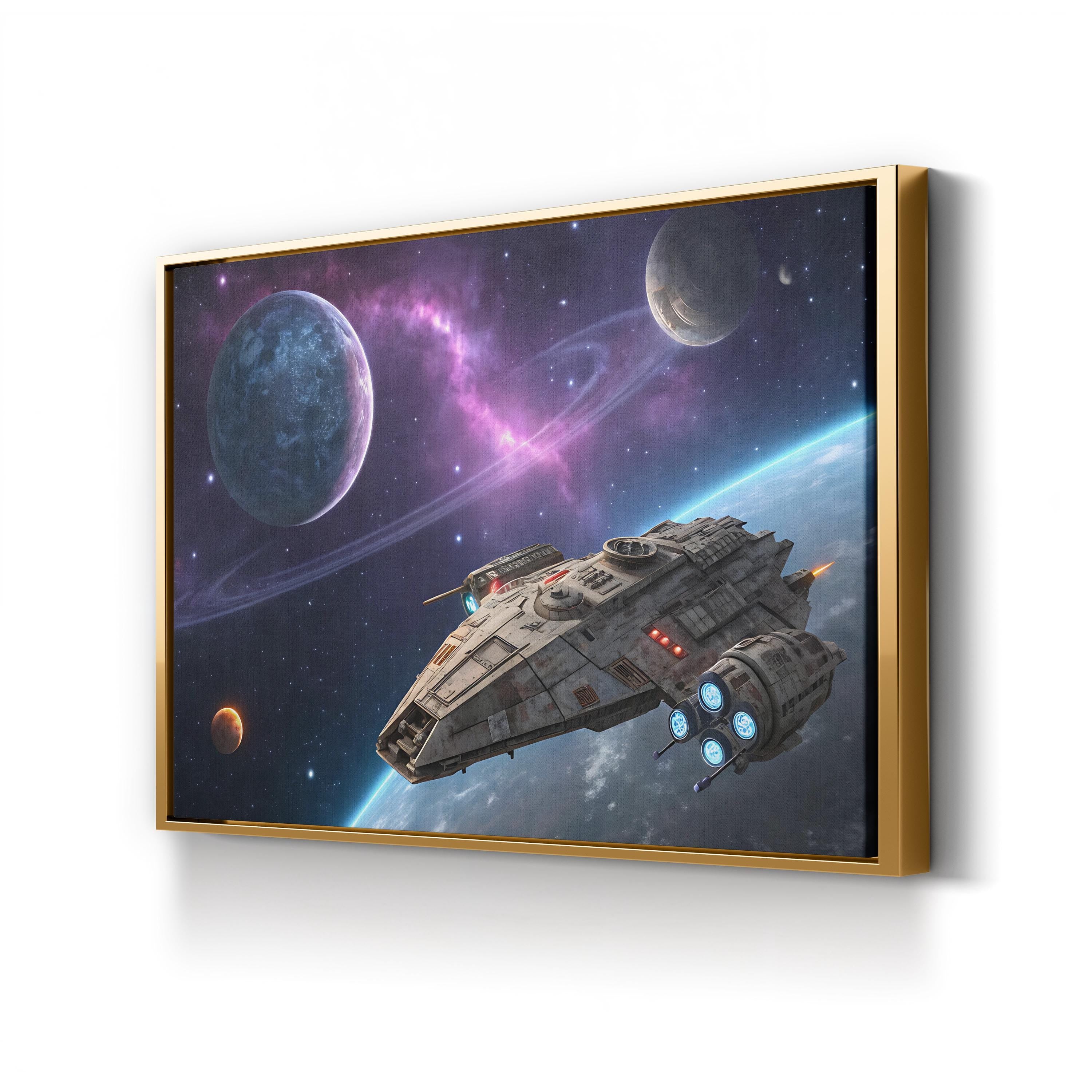 Full Speed Ahead Canvas – Galactic Motivation Wall Art