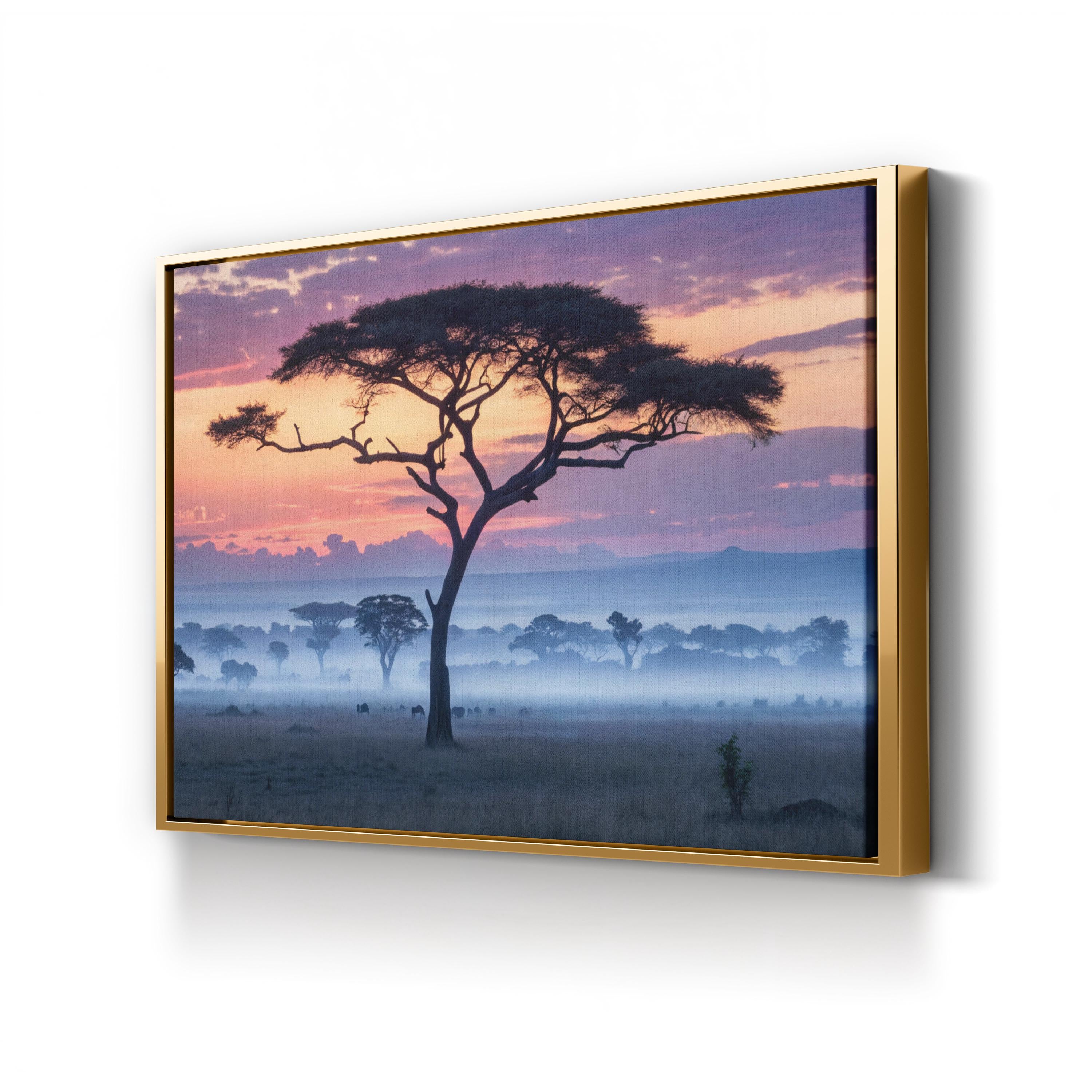 Serengeti Safari – Vintage Photography Wall Art | African Wildlife Landscape Canvas Print