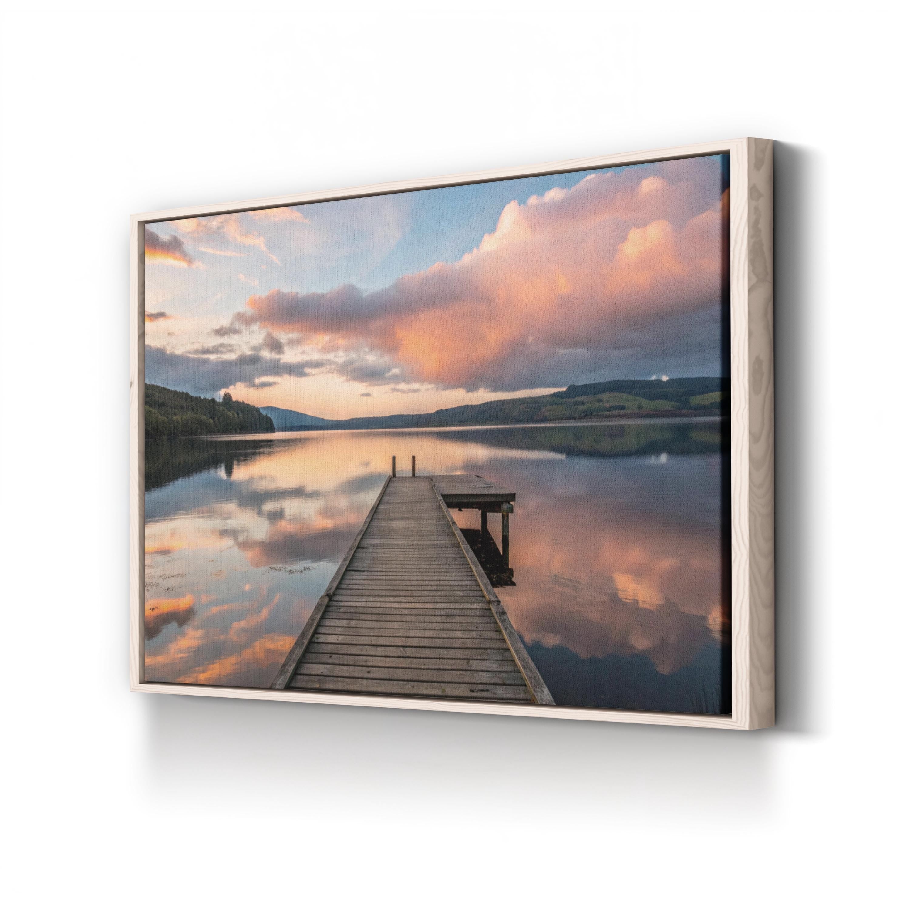 Lake Bled Pier Sunrise, Slovenia: Coastal Landscape Photography