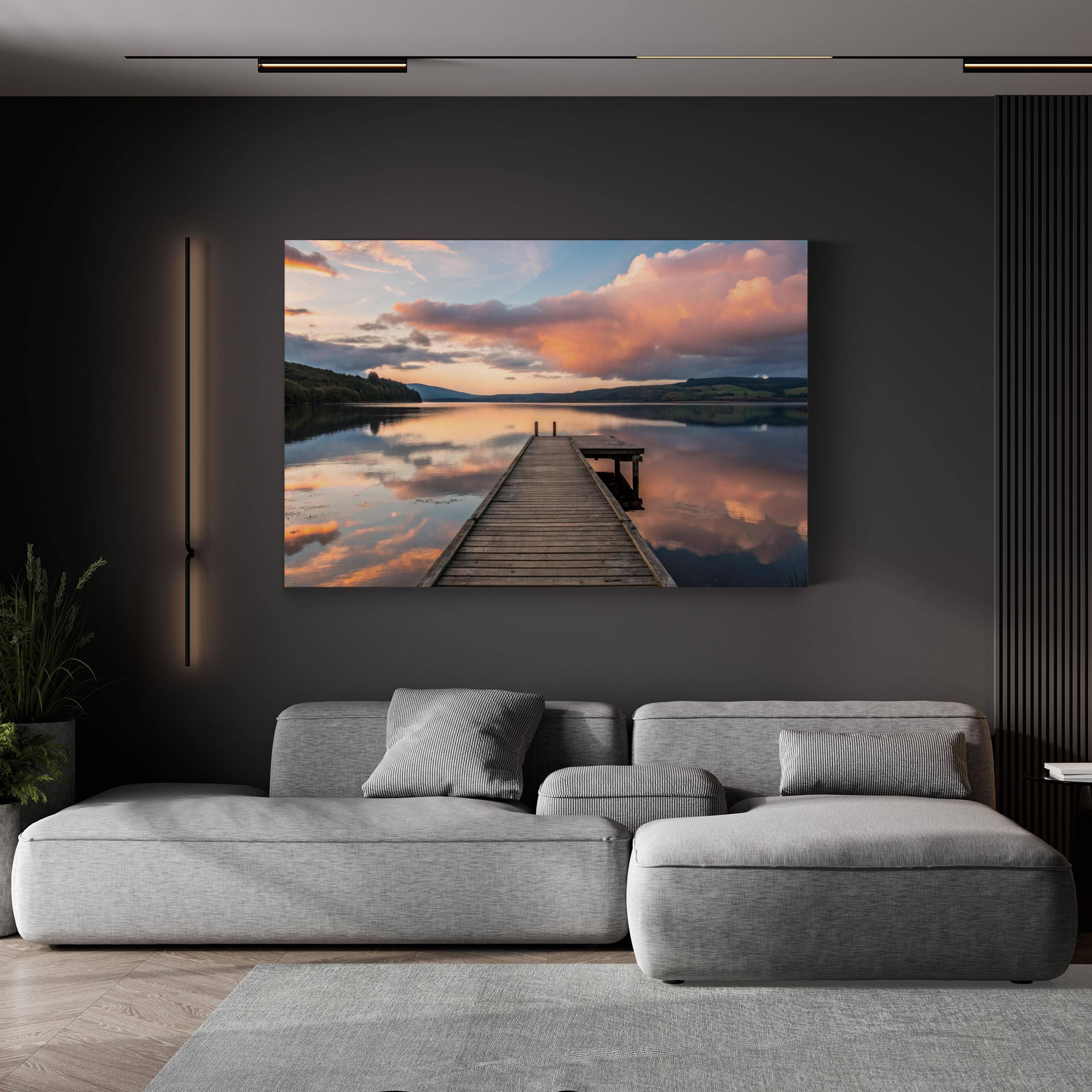 Lake Bled Pier Sunrise, Slovenia: Coastal Landscape Photography