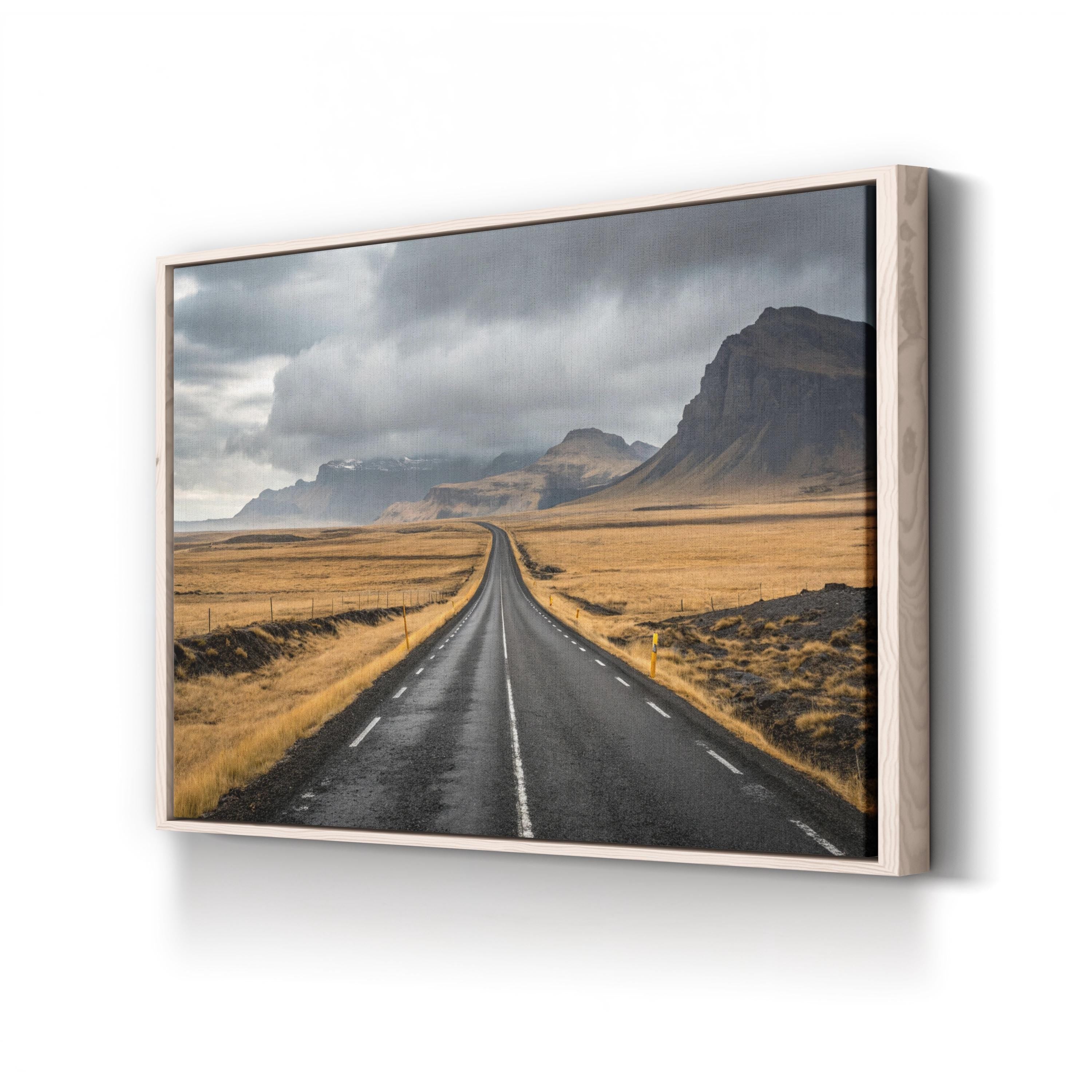 Icelandic Road Trip – Vintage Photography Wall Art | Nordic Landscape Canvas Print