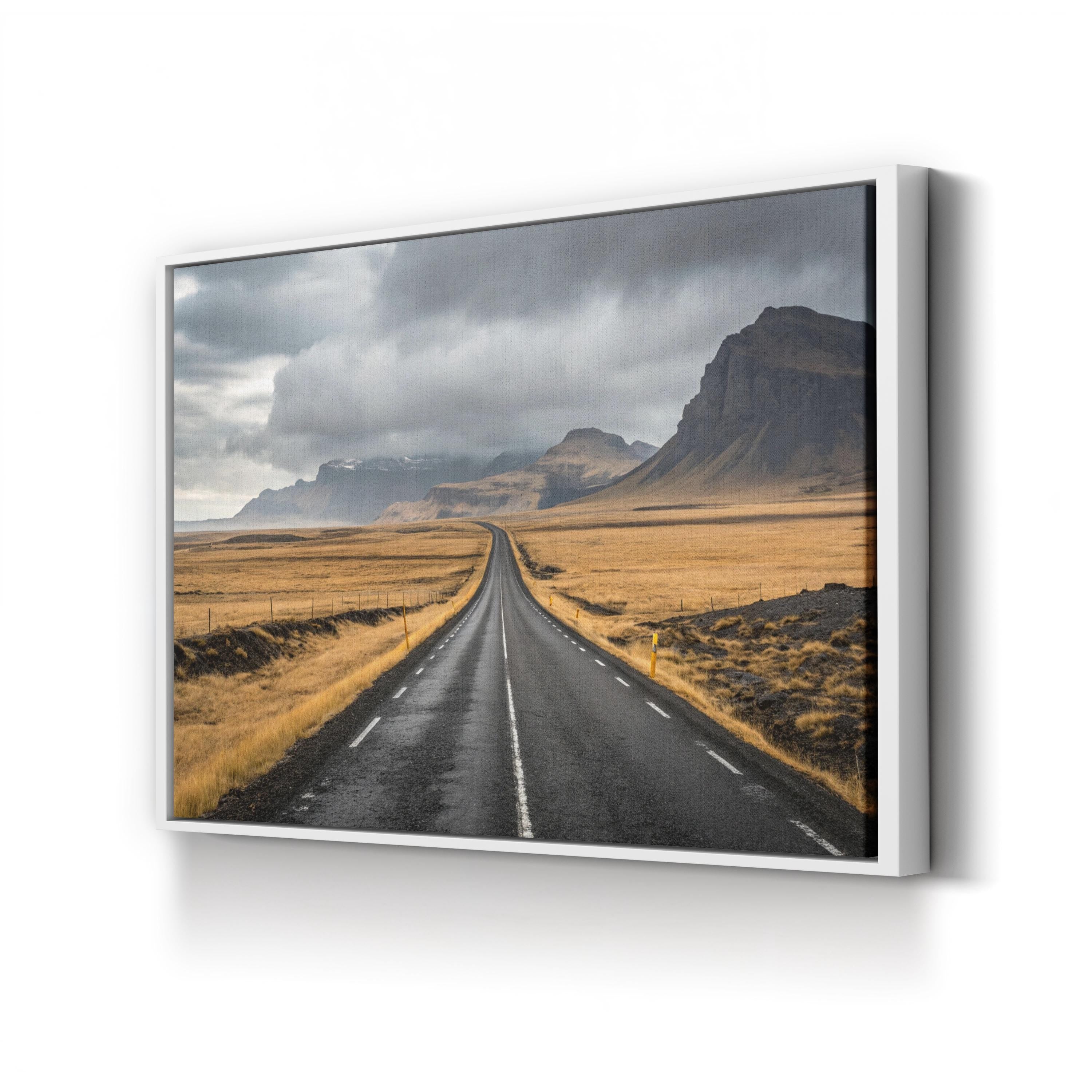 Icelandic Road Trip – Vintage Photography Wall Art | Nordic Landscape Canvas Print