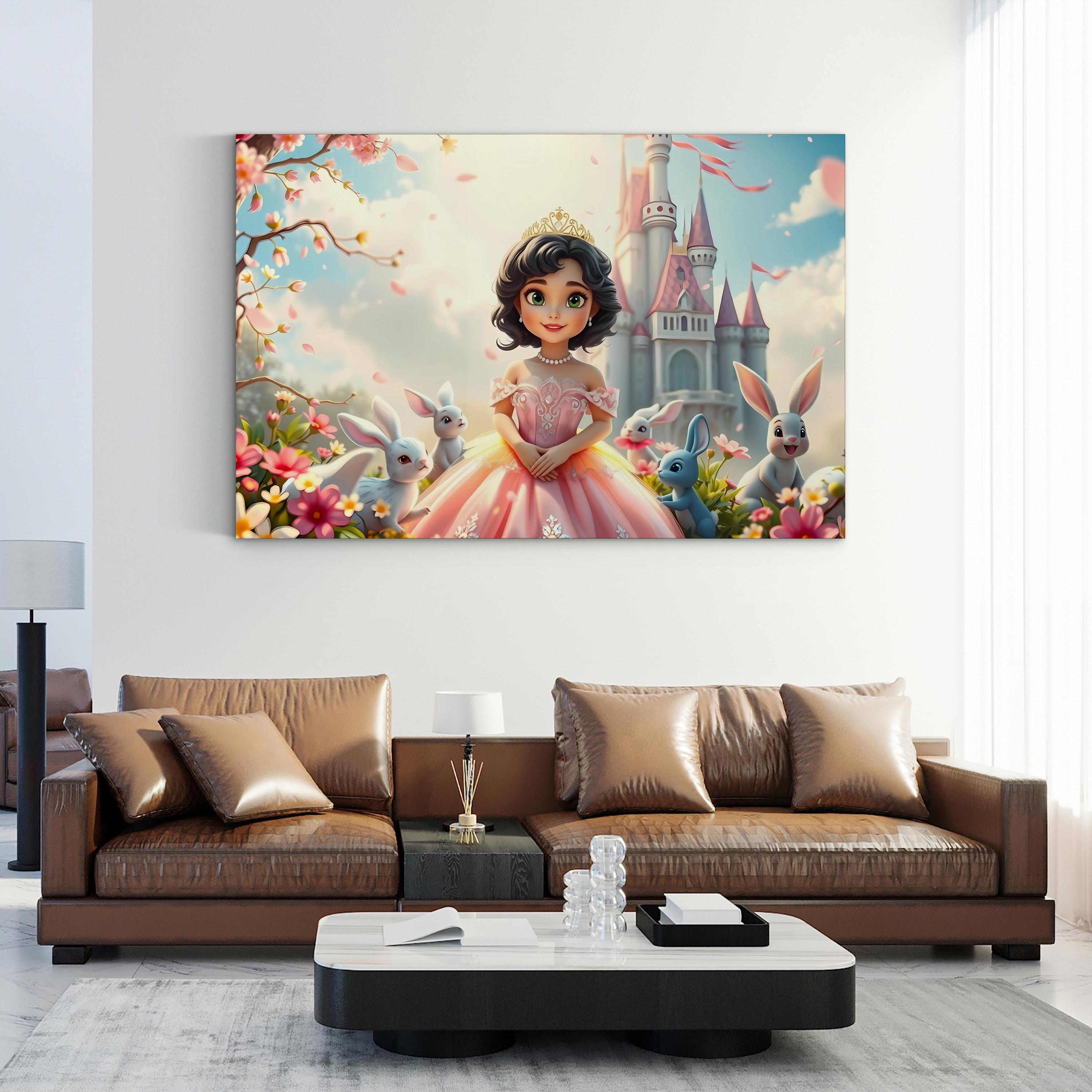 Fantasy Princess – Period Illustration Wall Art | Whimsical Fairytale Canvas Print