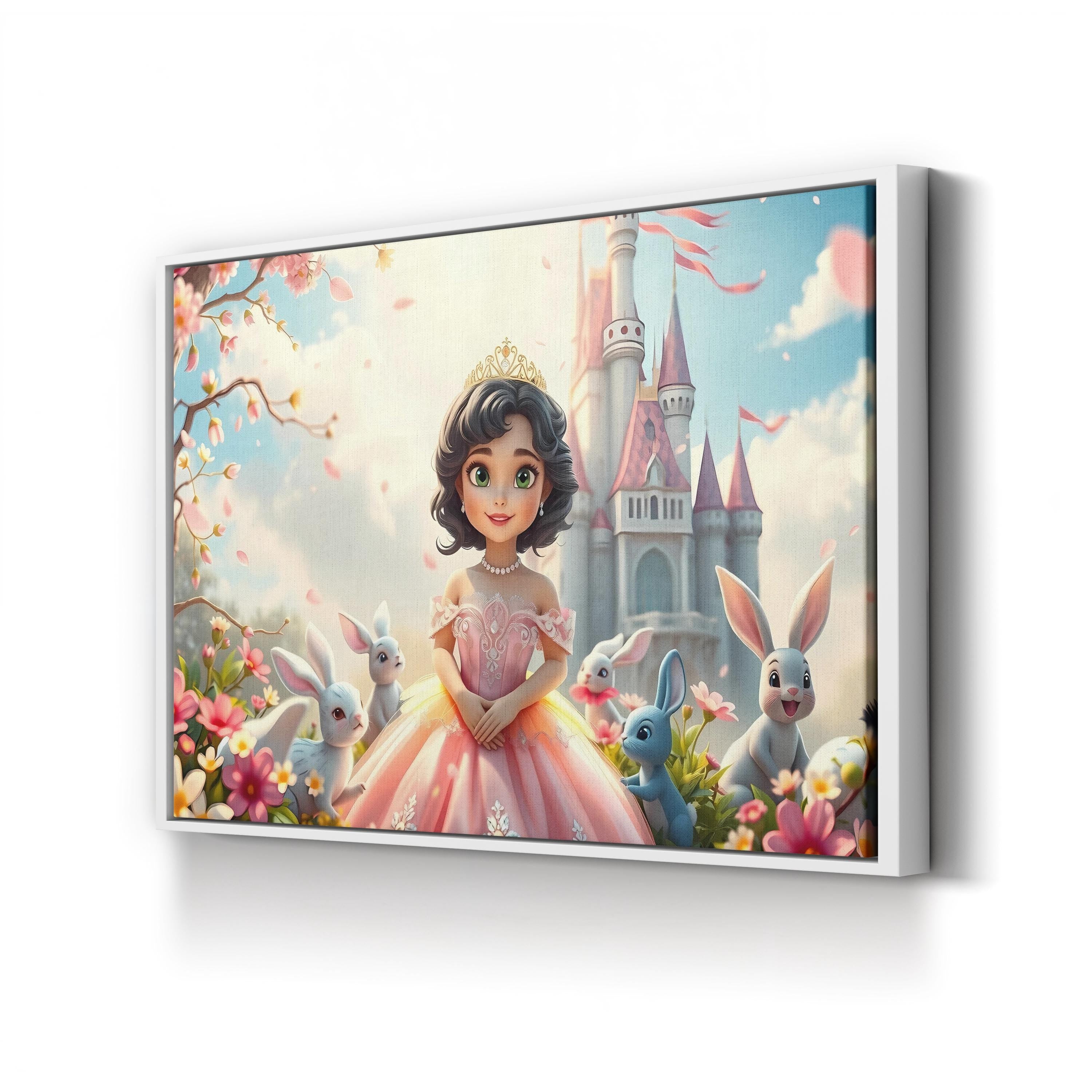 Fantasy Princess – Period Illustration Wall Art | Whimsical Fairytale Canvas Print