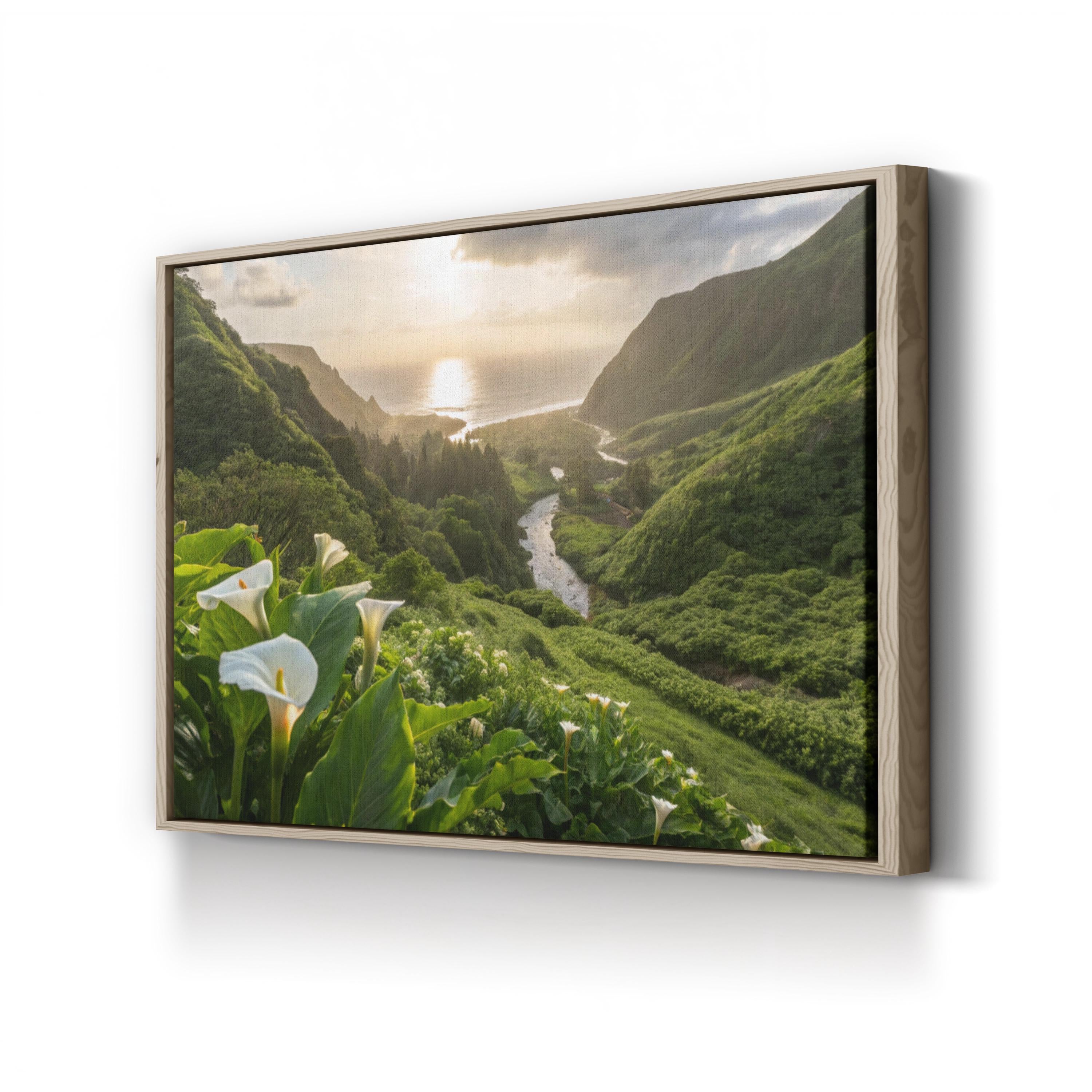 Calla Lily Valley – Vintage Photography Wall Art | Carmel Floral Landscape Canvas Print
