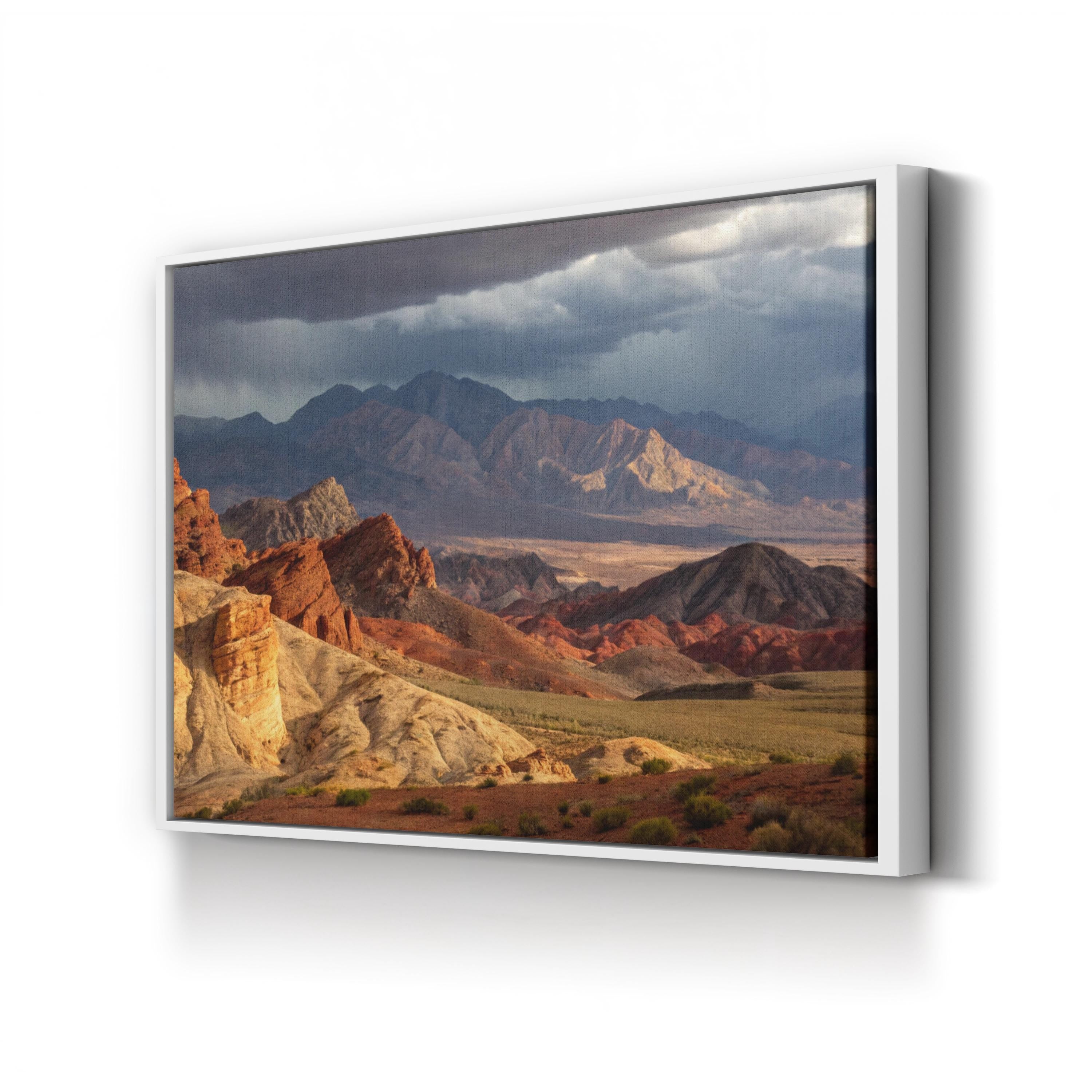 Desert Mountain Rock Formations – Vintage Photography Wall Art | Landscape Canvas Print