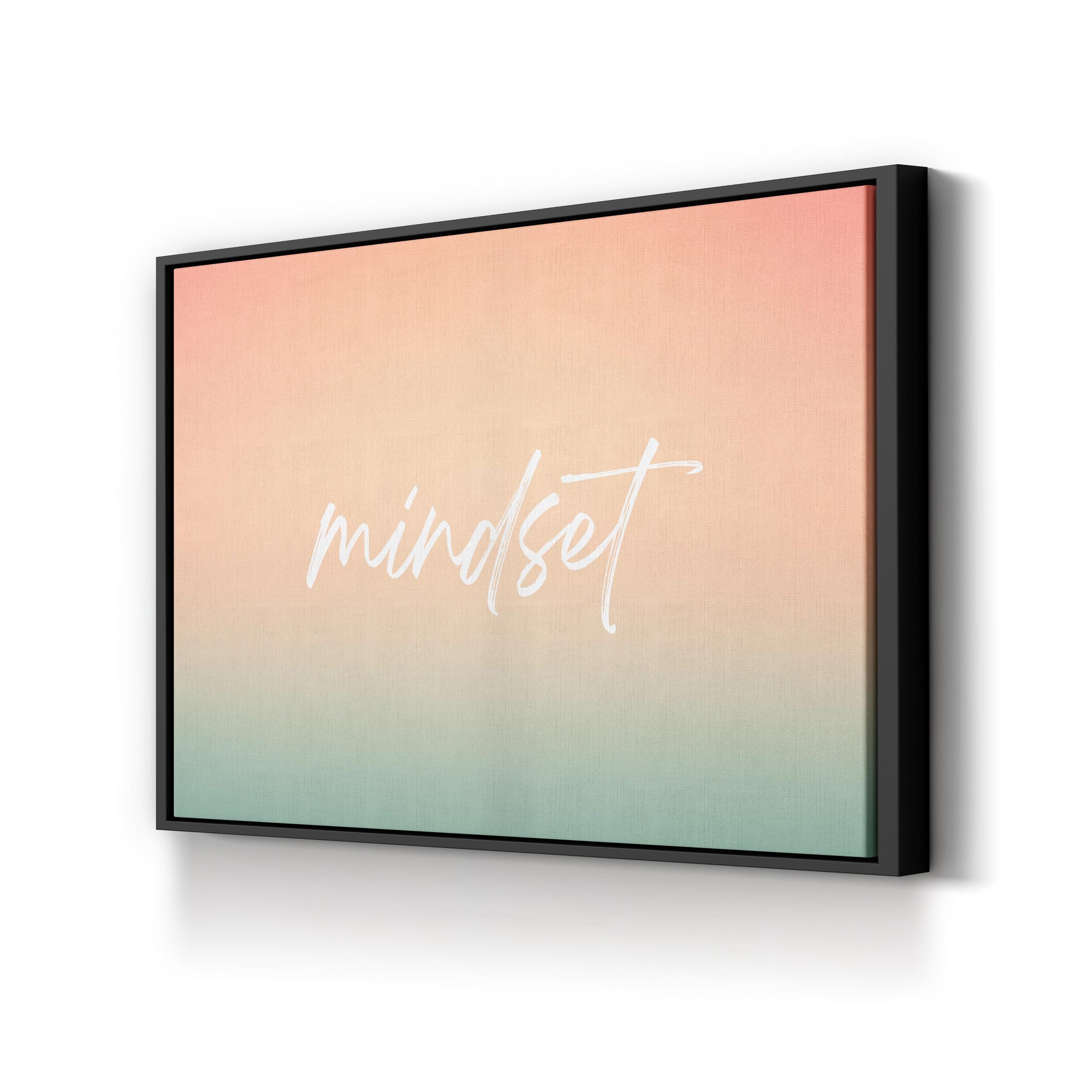 Summer Mindset Coastal Typography – Typographic Wall Art | Motivational Canvas Print