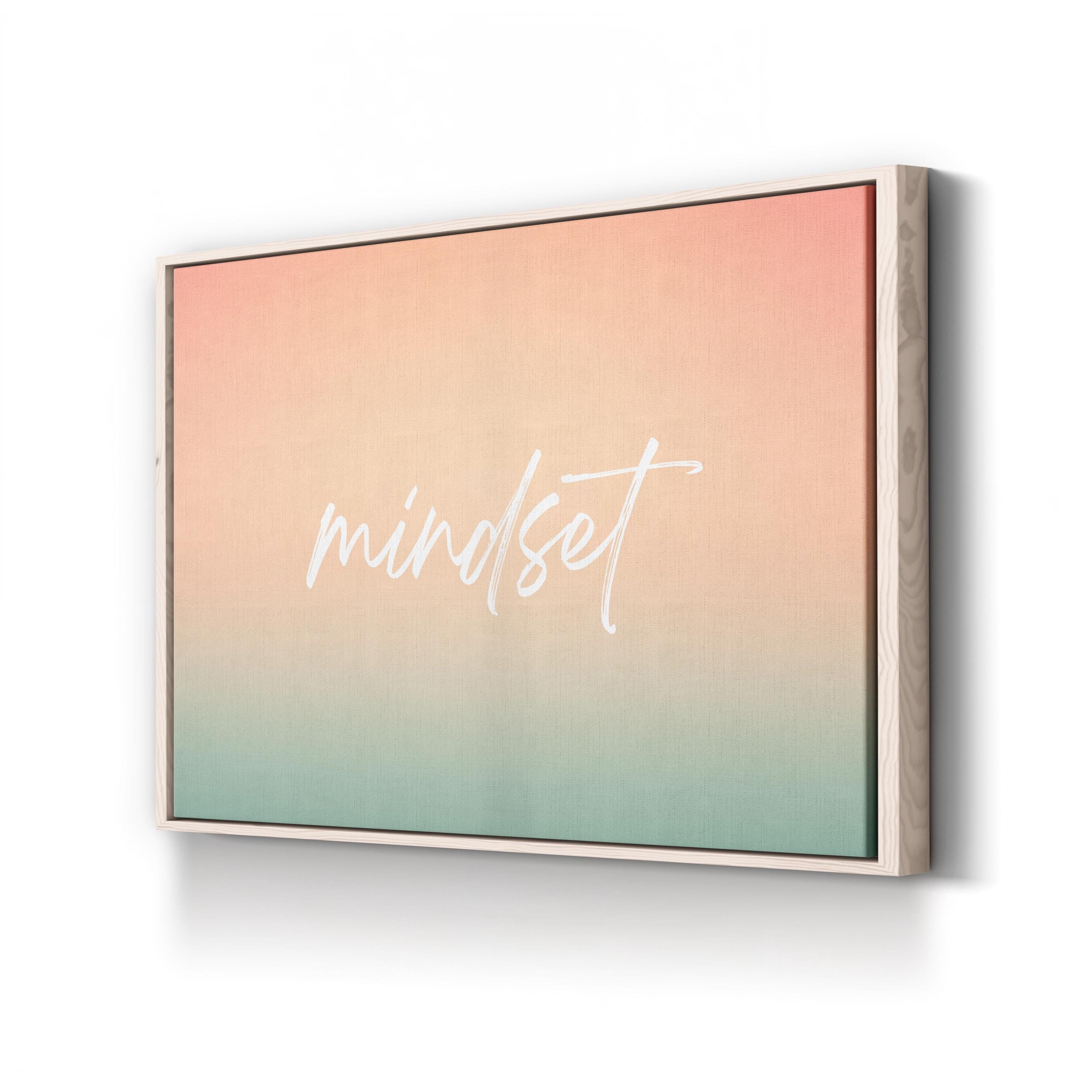Summer Mindset Coastal Typography – Typographic Wall Art | Motivational Canvas Print