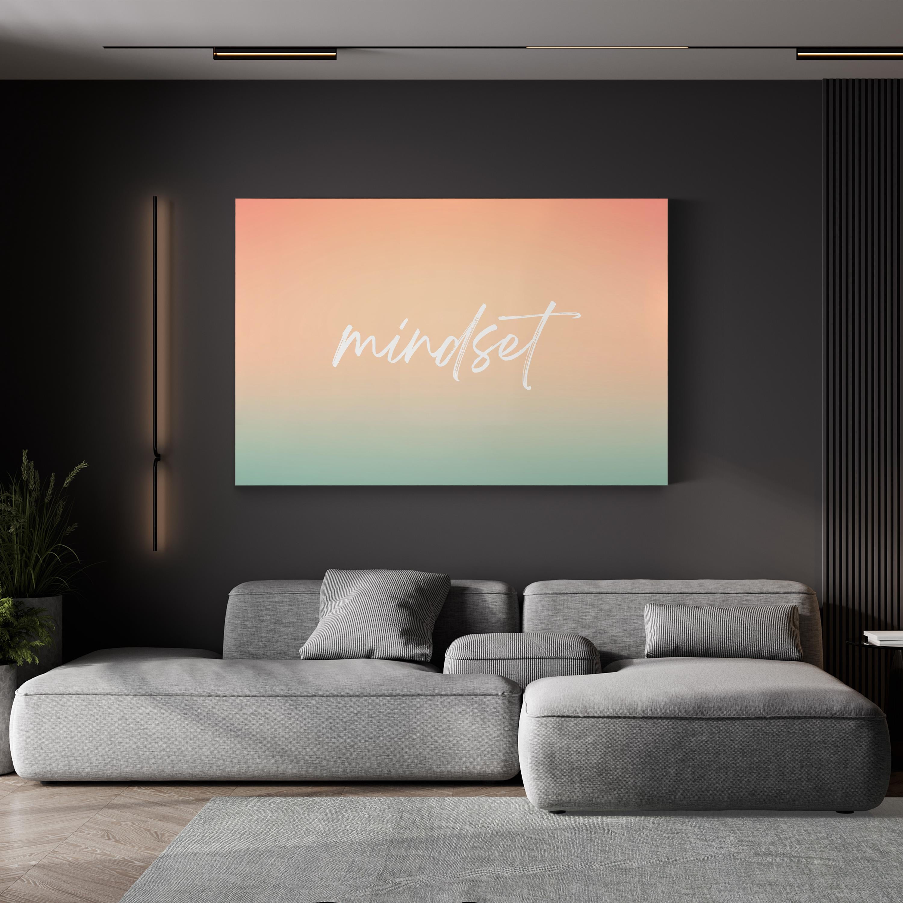 Summer Mindset Coastal Typography – Typographic Wall Art | Motivational Canvas Print