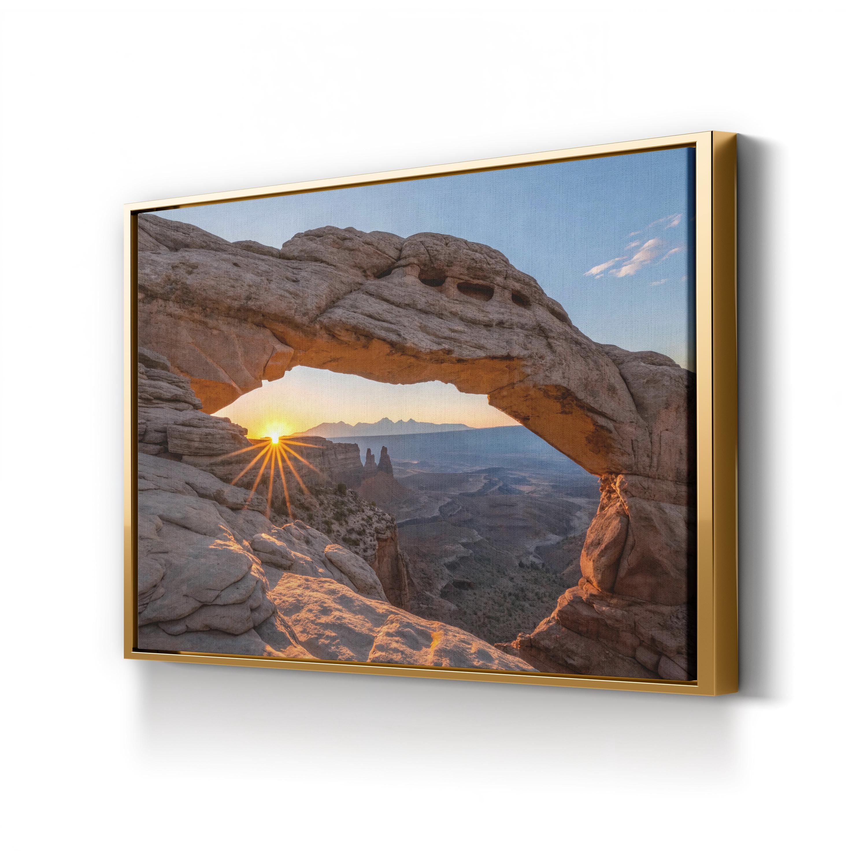Mesa Arch Sunrise, Canyonlands Utah – Vintage Photography Wall Art | National Park Canvas Print