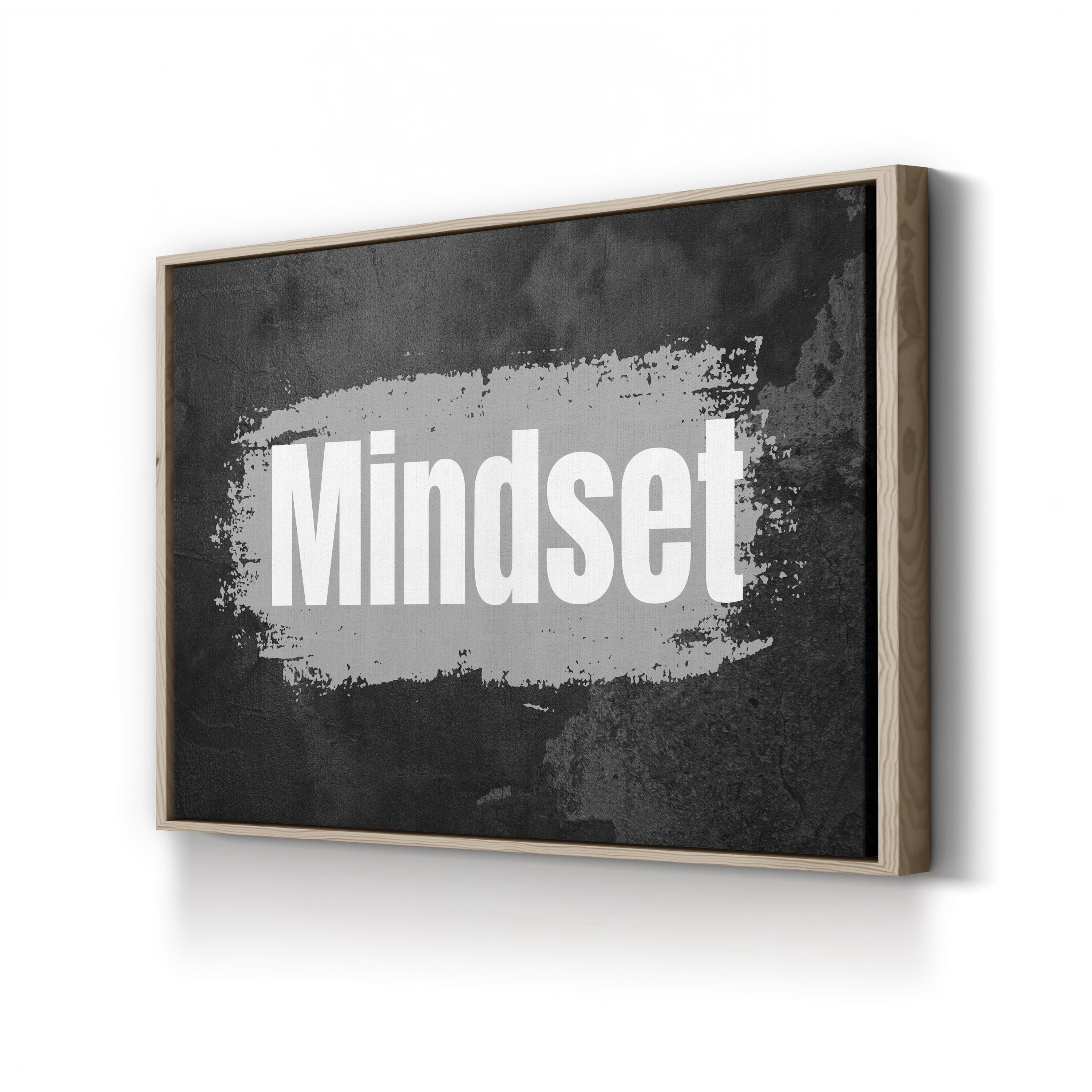 Supreme Mindset Wall Art | Black & White Motivational Typography Canvas Print
