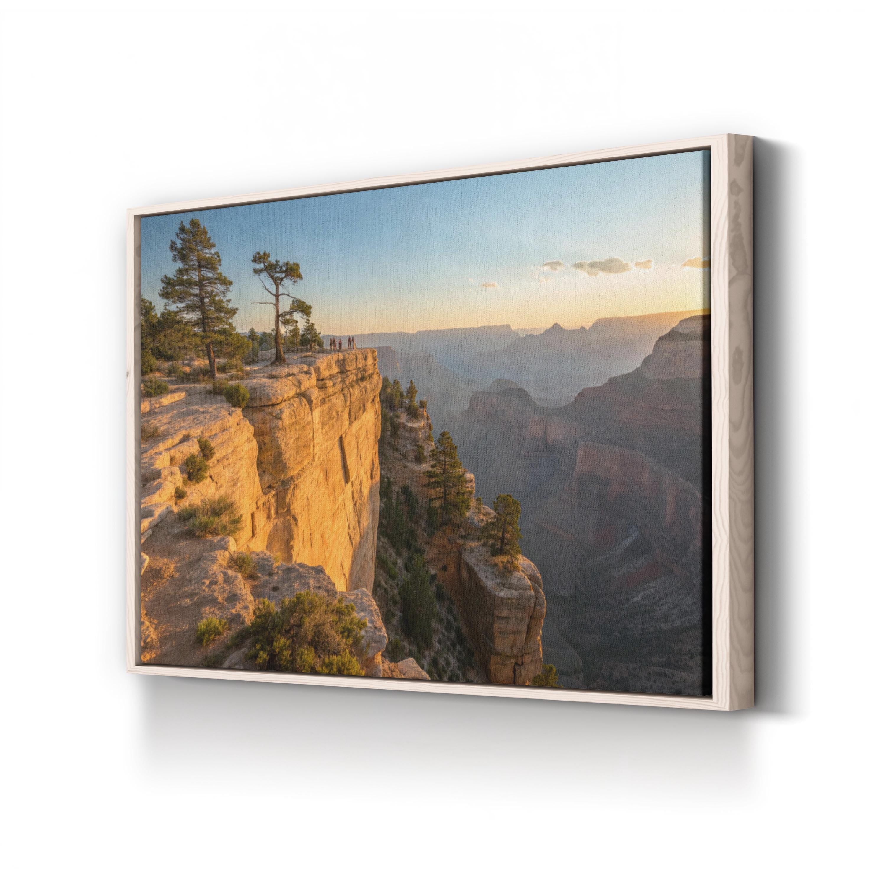 Taft Point Yosemite – Vintage Photography Wall Art | Mountain Landscape Canvas Print