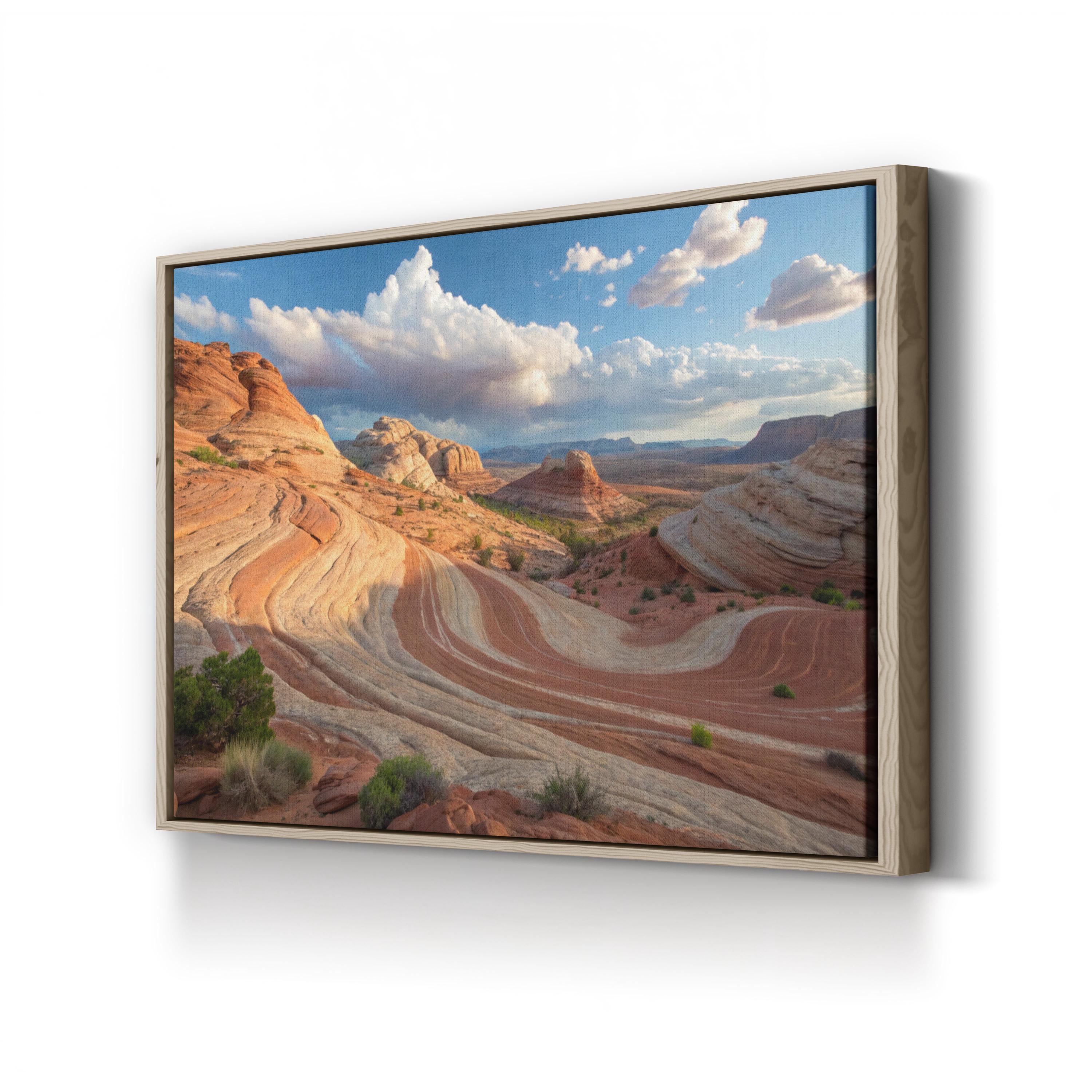 Fire Wave Canyon – Vintage Photography Wall Art | Valley of Fire Canvas Print