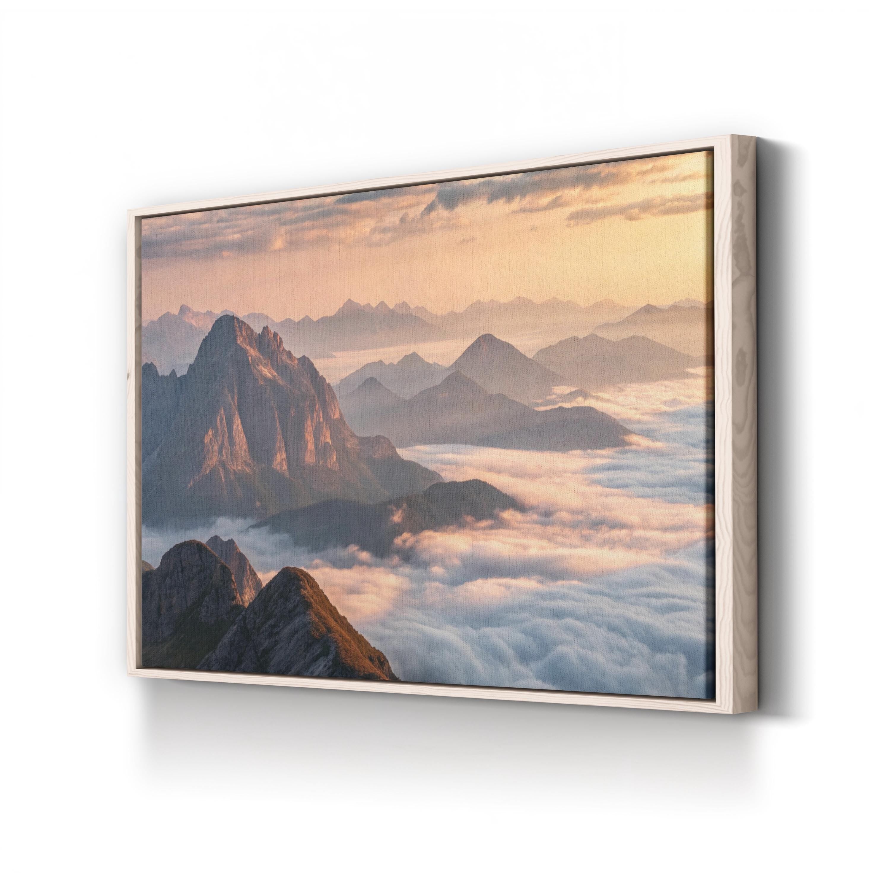 Majestic Mountain Range – Vintage Photography Wall Art | Scenic Landscape Canvas Print