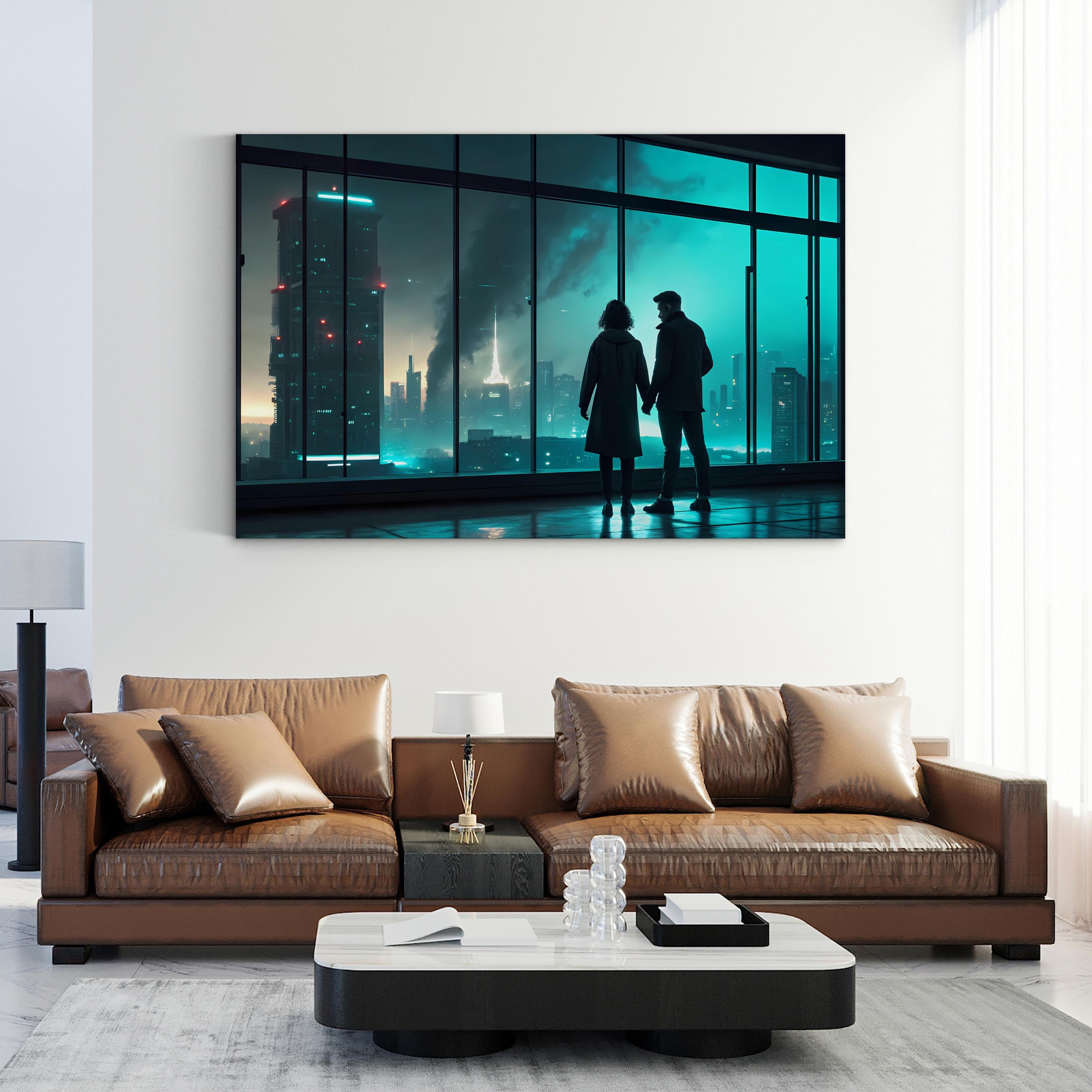 Surreal Glass Pavilion – Period Illustration Wall Art | Dreamlike Landscape Canvas Print