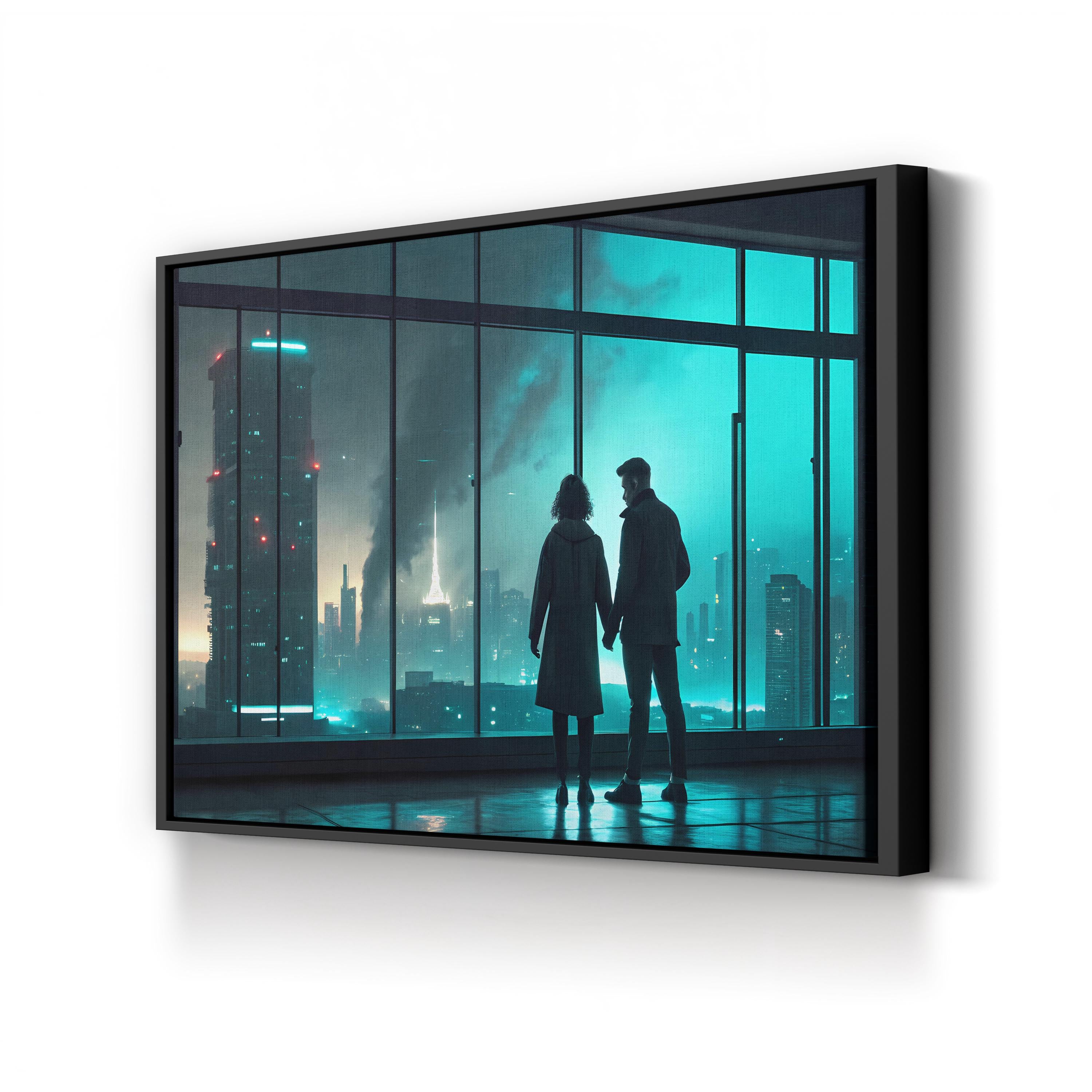 Surreal Glass Pavilion – Period Illustration Wall Art | Dreamlike Landscape Canvas Print