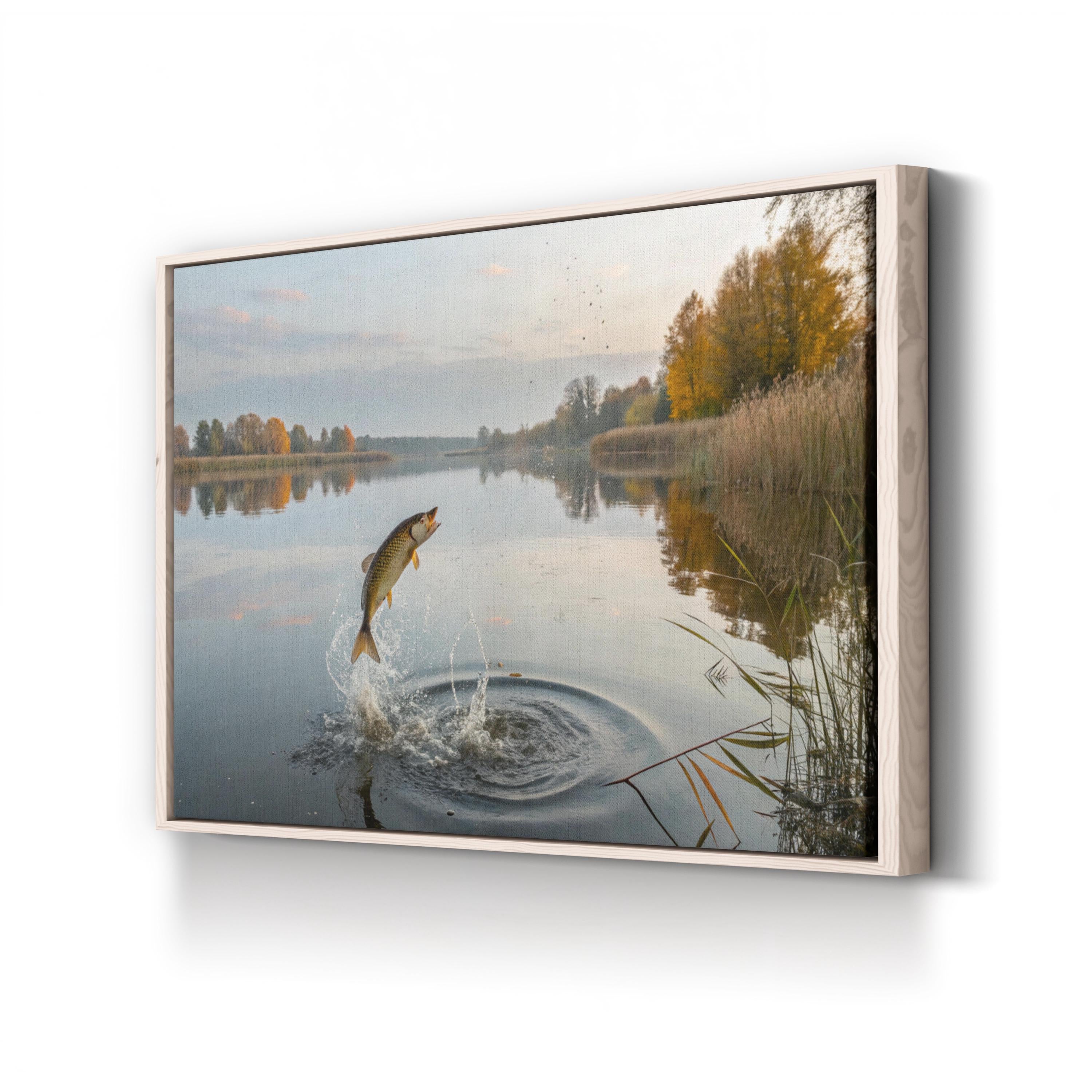Jumping Fish Canvas Print – Coastal Wildlife Photography