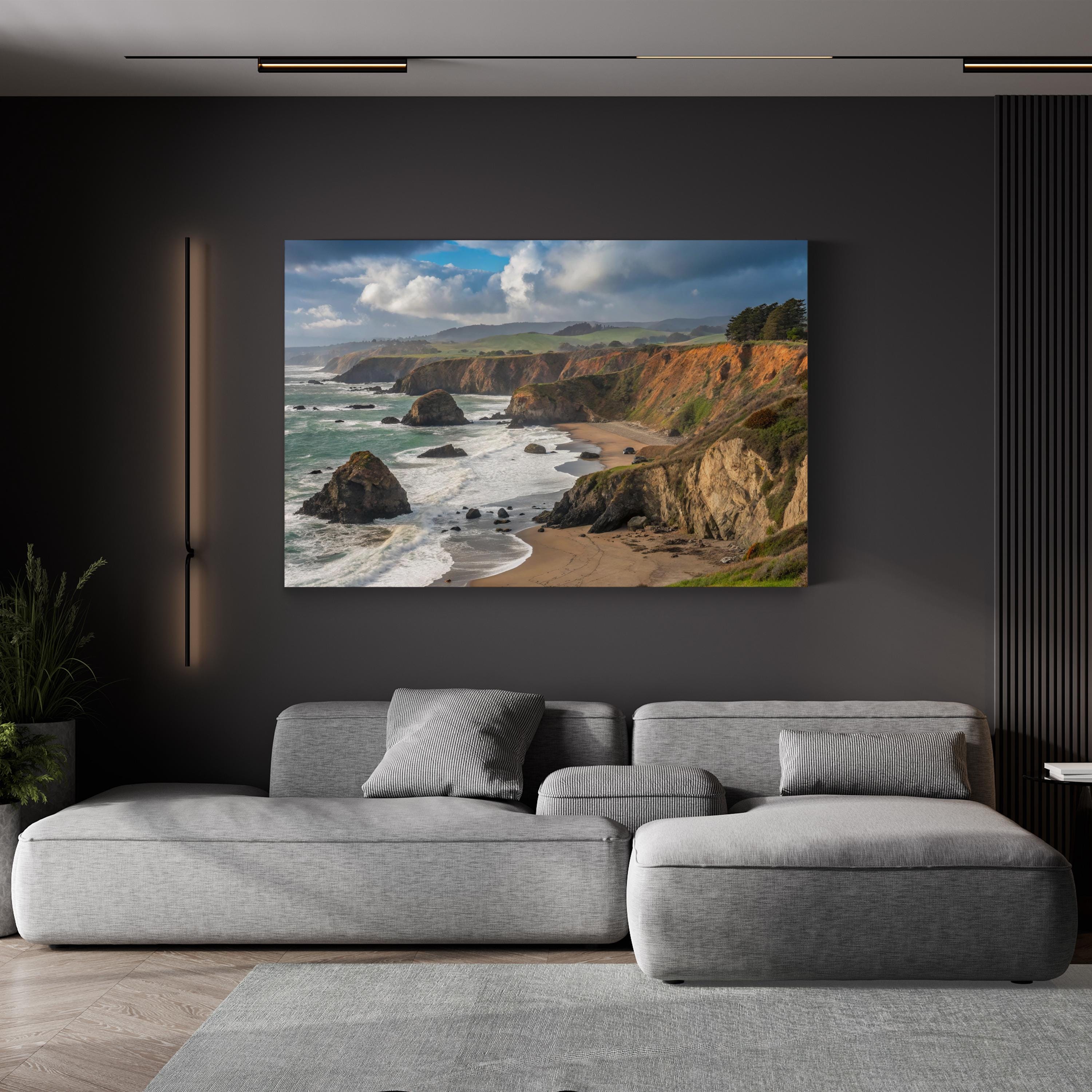 Coastal Cliff Beach landscape Art Photography