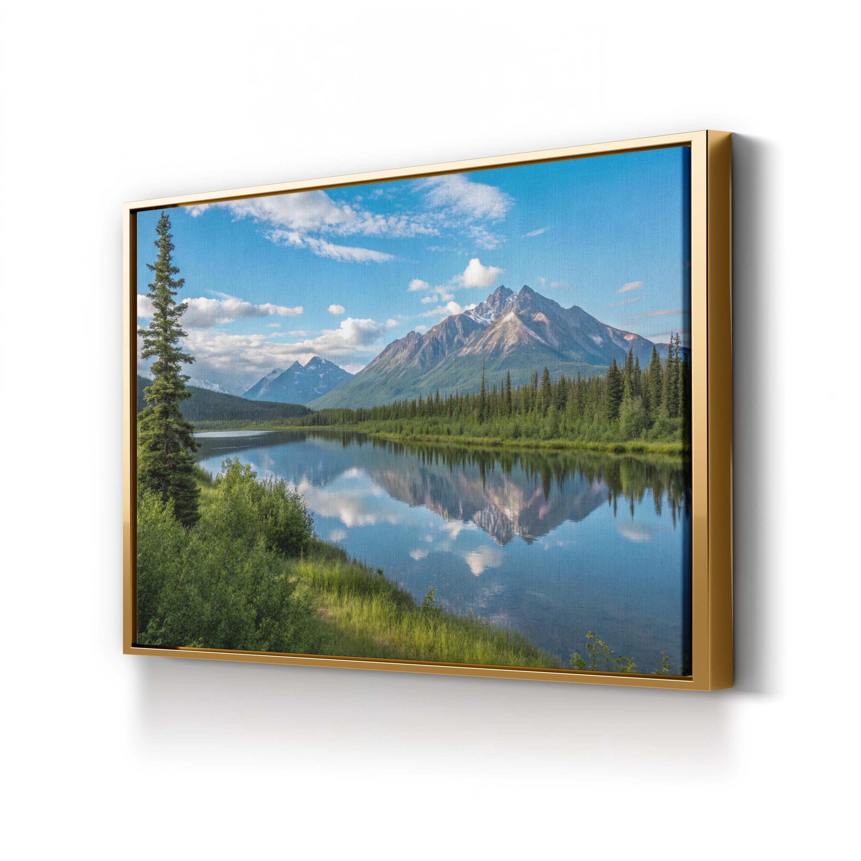 Alaskan Mountain Lake Reflection: Denali National Park, Alaska Landscape Photography