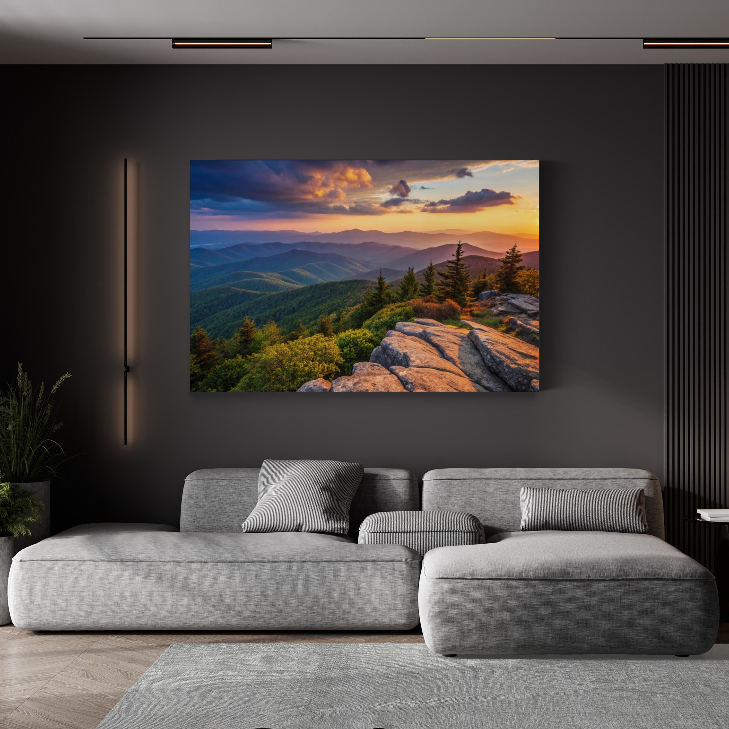Roan Mountain Appalachian Trail – Vintage Photography Wall Art | Landscape Canvas Print