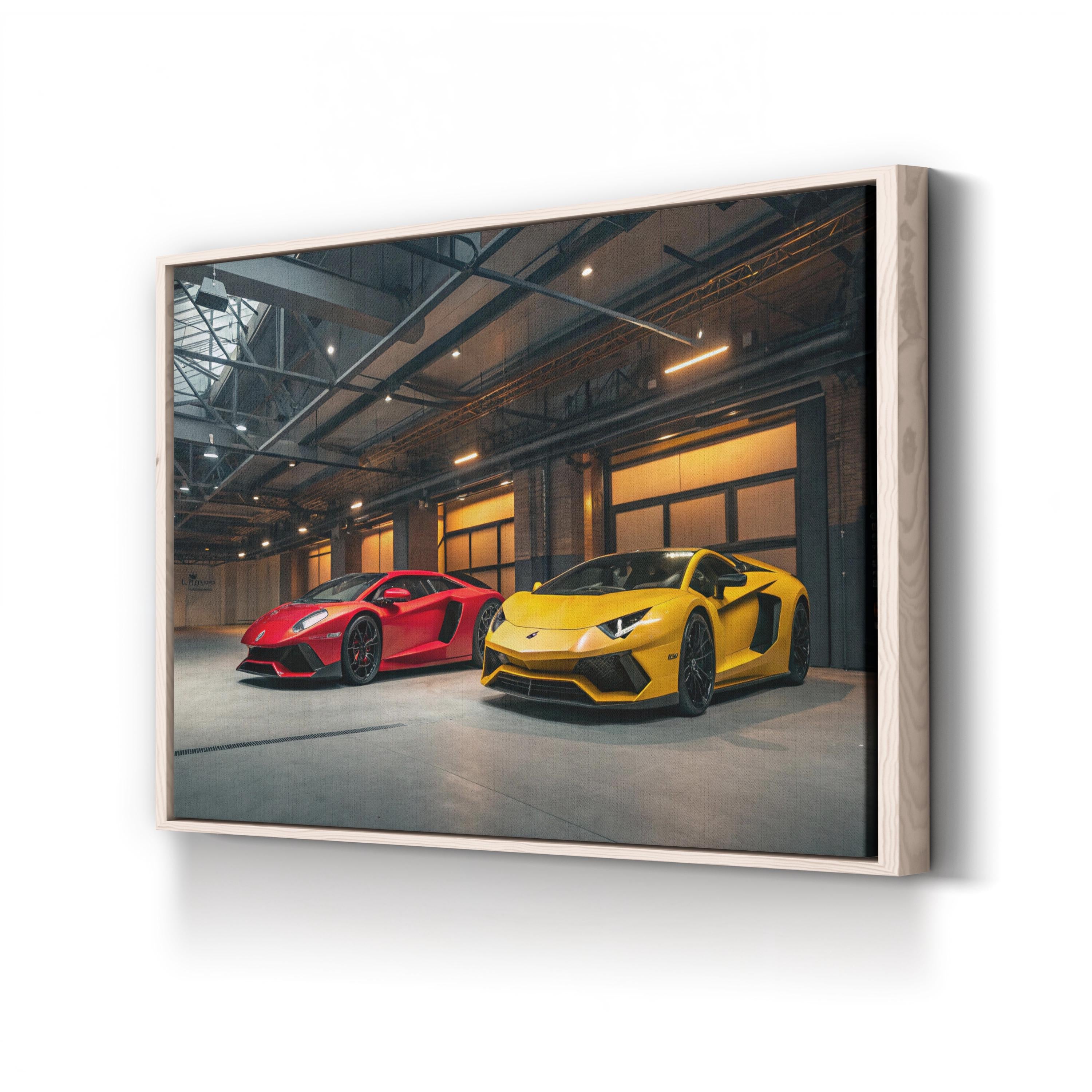 Luxury Sports Car Lineup – Vintage Photography Wall Art | Automotive Canvas Print