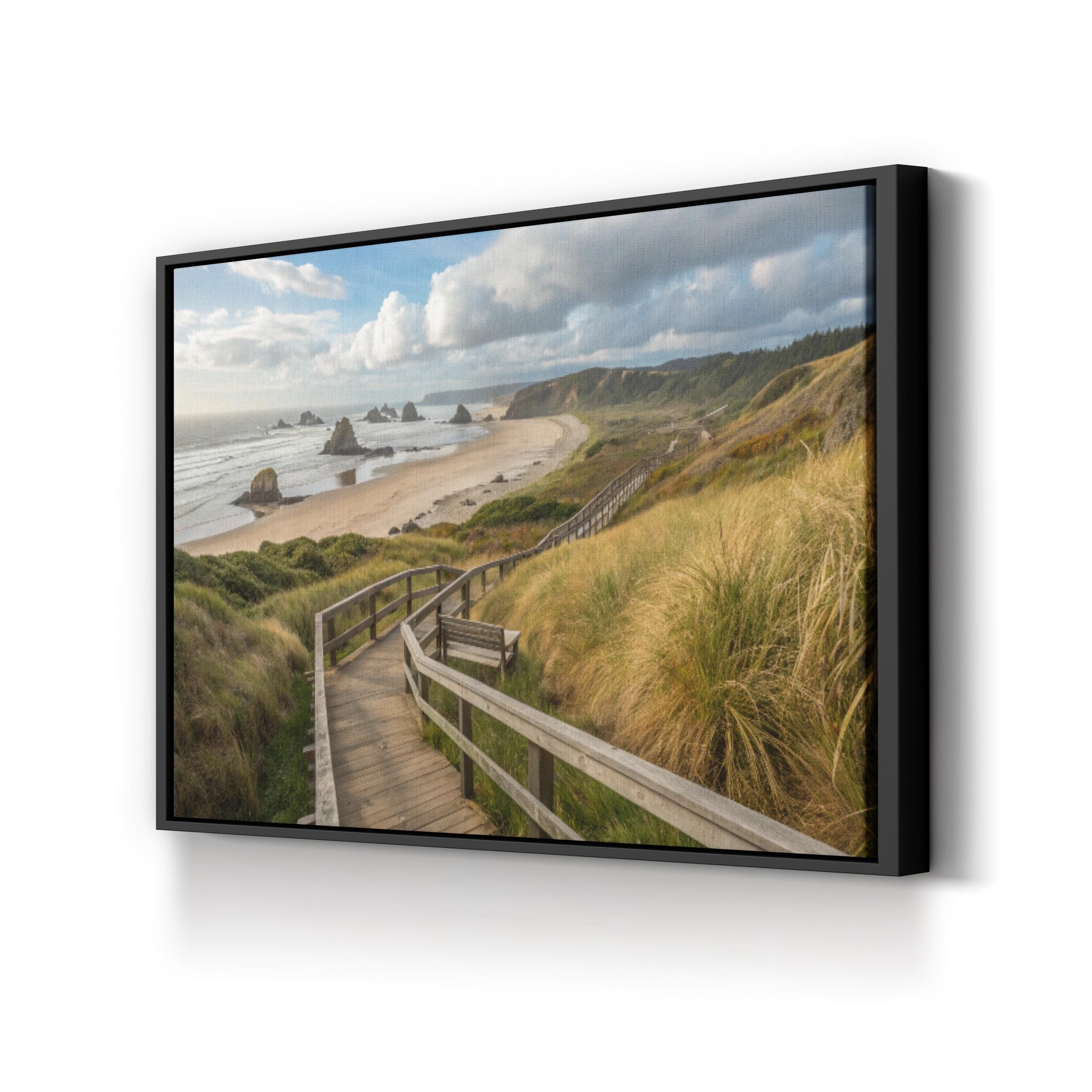 Bandon Beach Canvas Print — Coastal Landscape Photography Wall Art