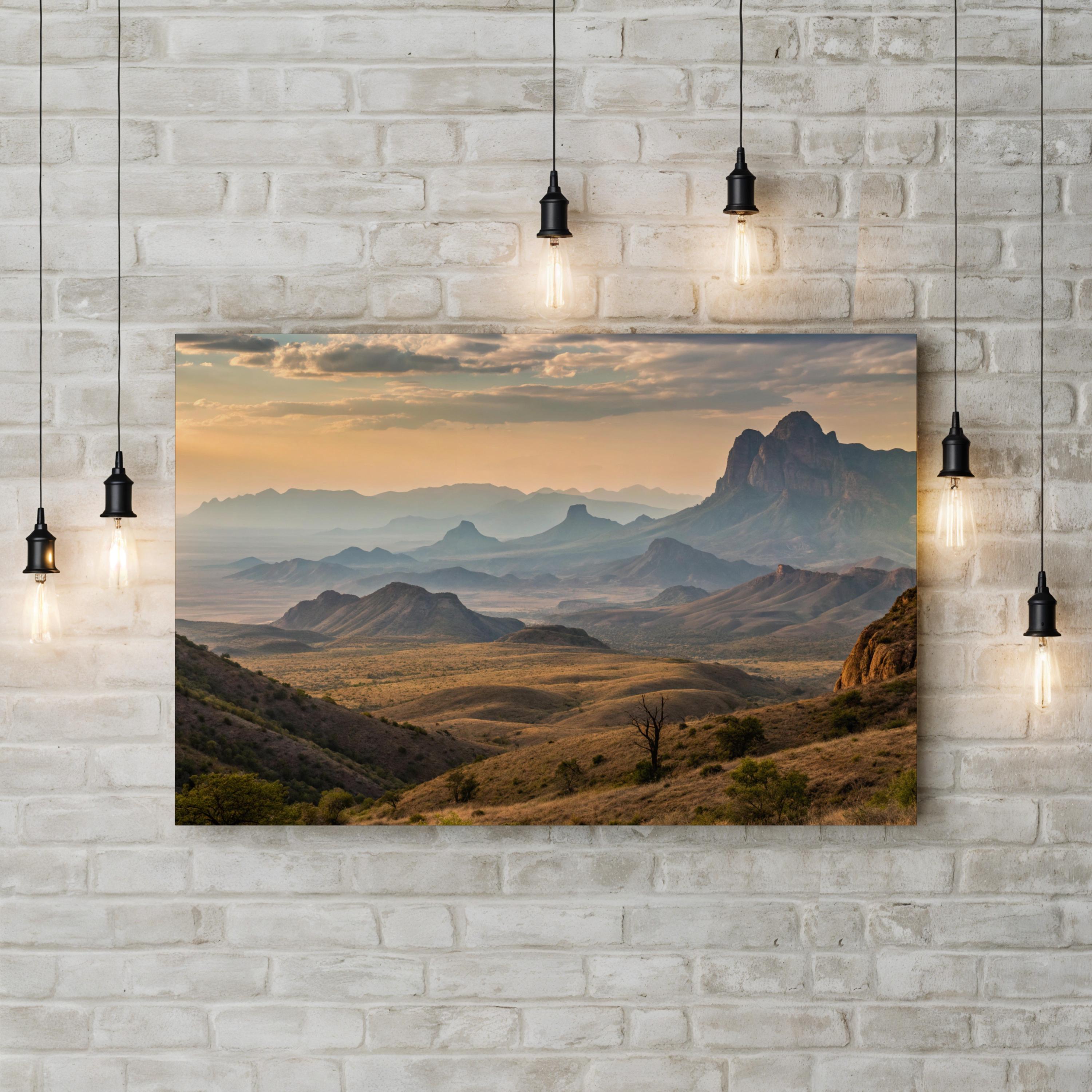 Big Bend Chisos Mountains – Vintage Photography Wall Art | National Park Canvas Print