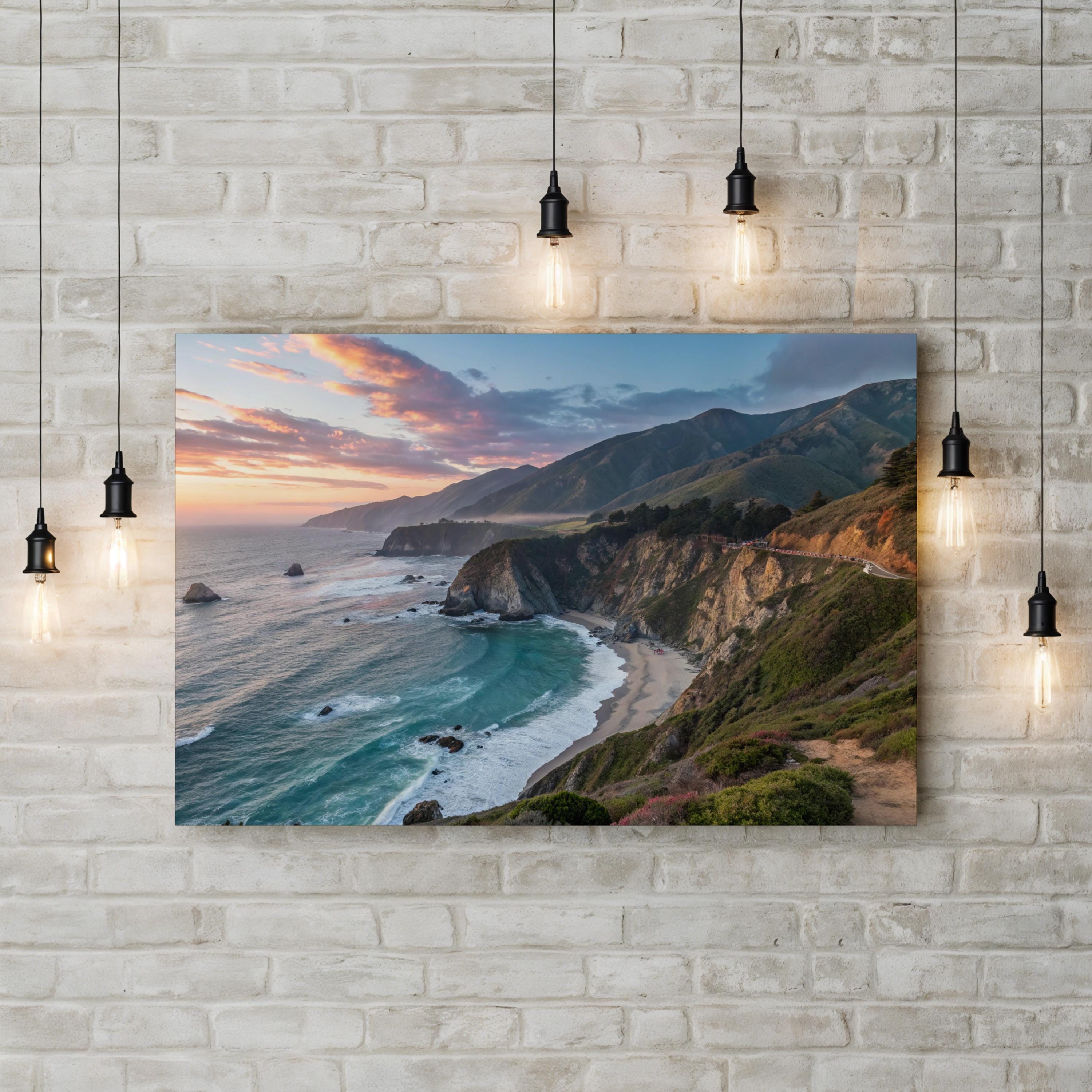 Big Sur, California — Pacific Coast Sunset Canvas Wall Art