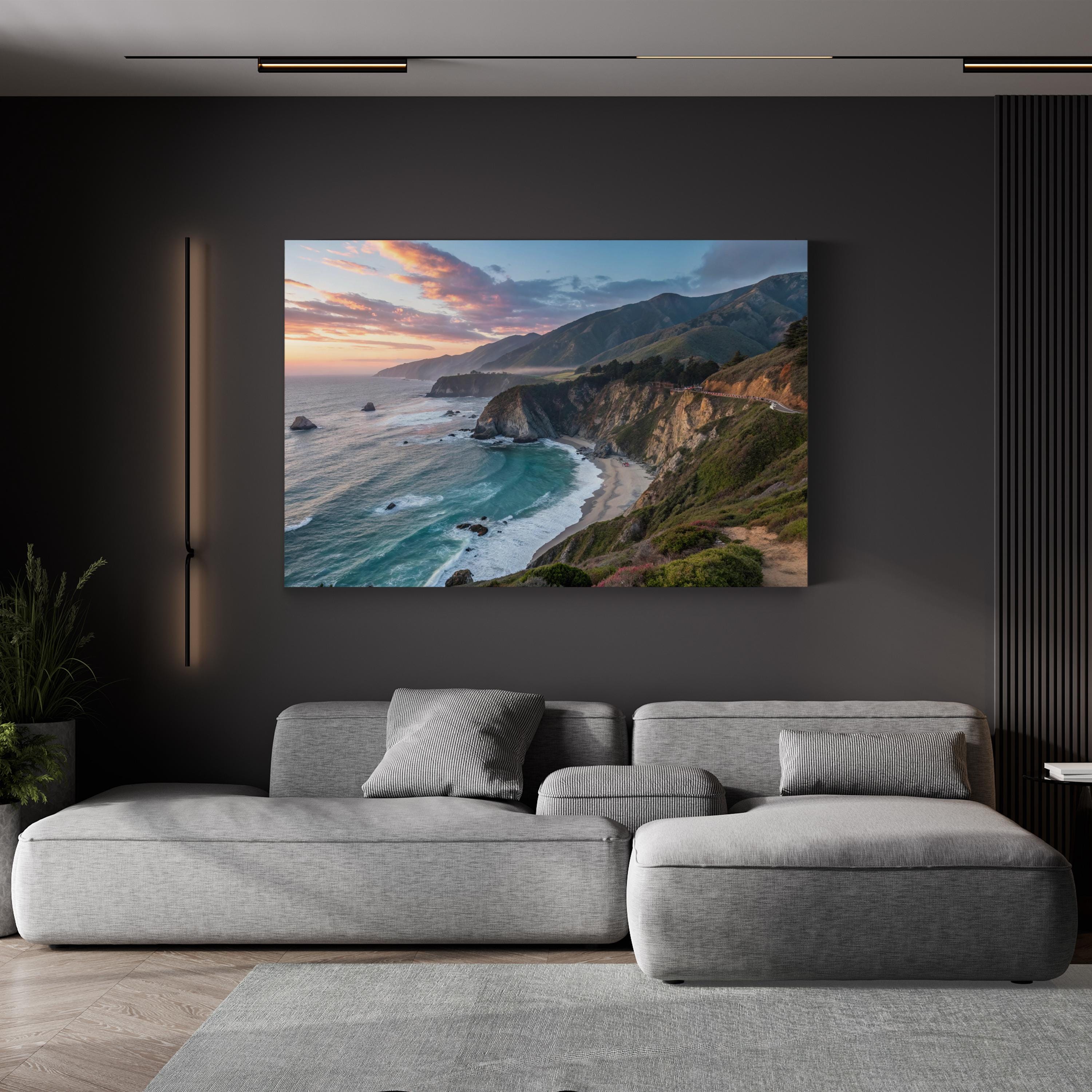 Big Sur, California — Pacific Coast Sunset Canvas Wall Art