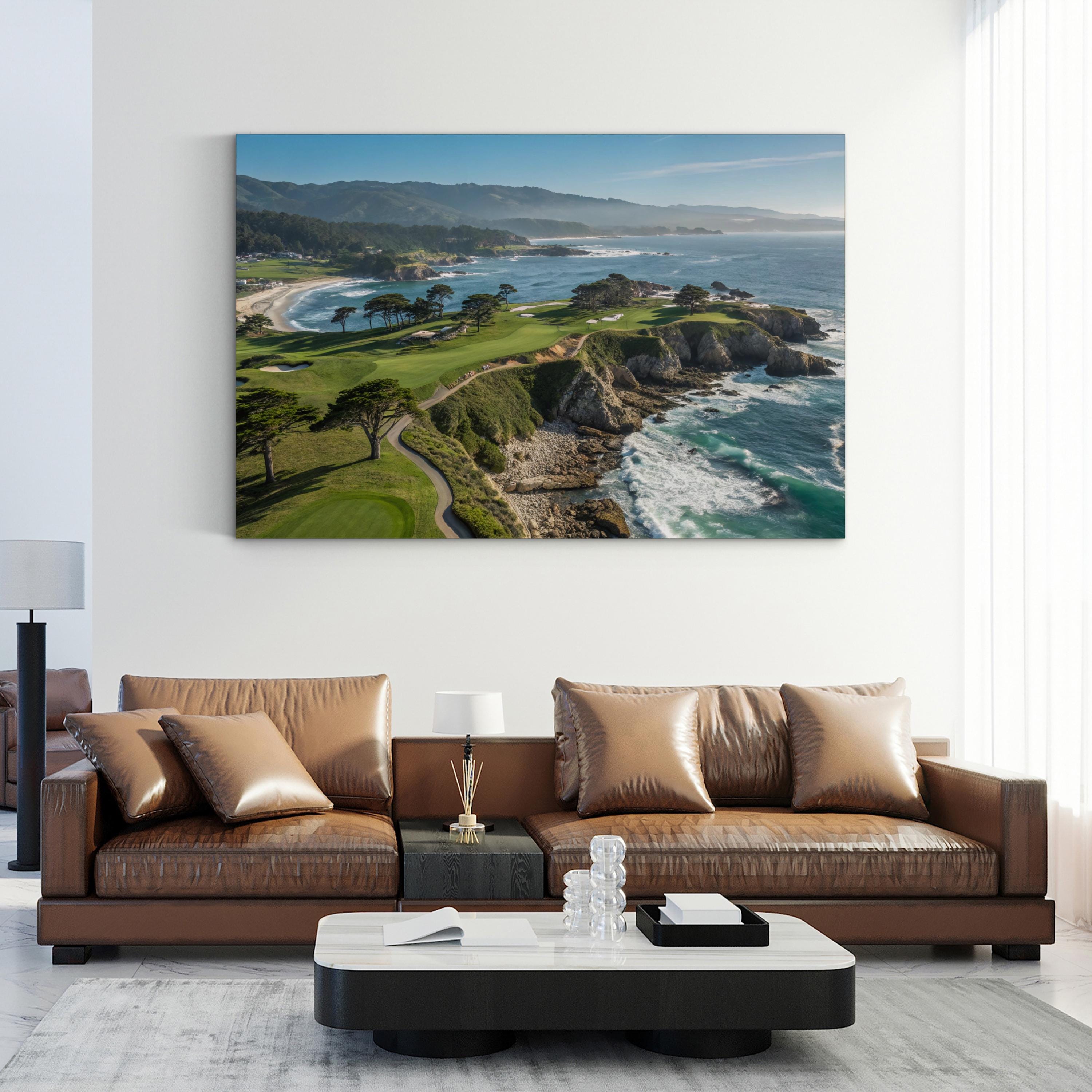 Cypress Point, Pebble Beach California — Five-Piece Coastal Landscape Canvas Wall Art